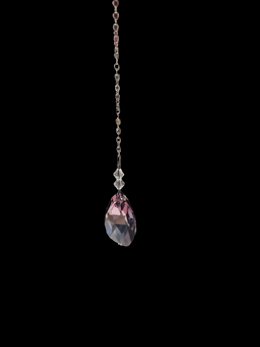 Clarus Dewdrop Crystal Hanging Antique Pink