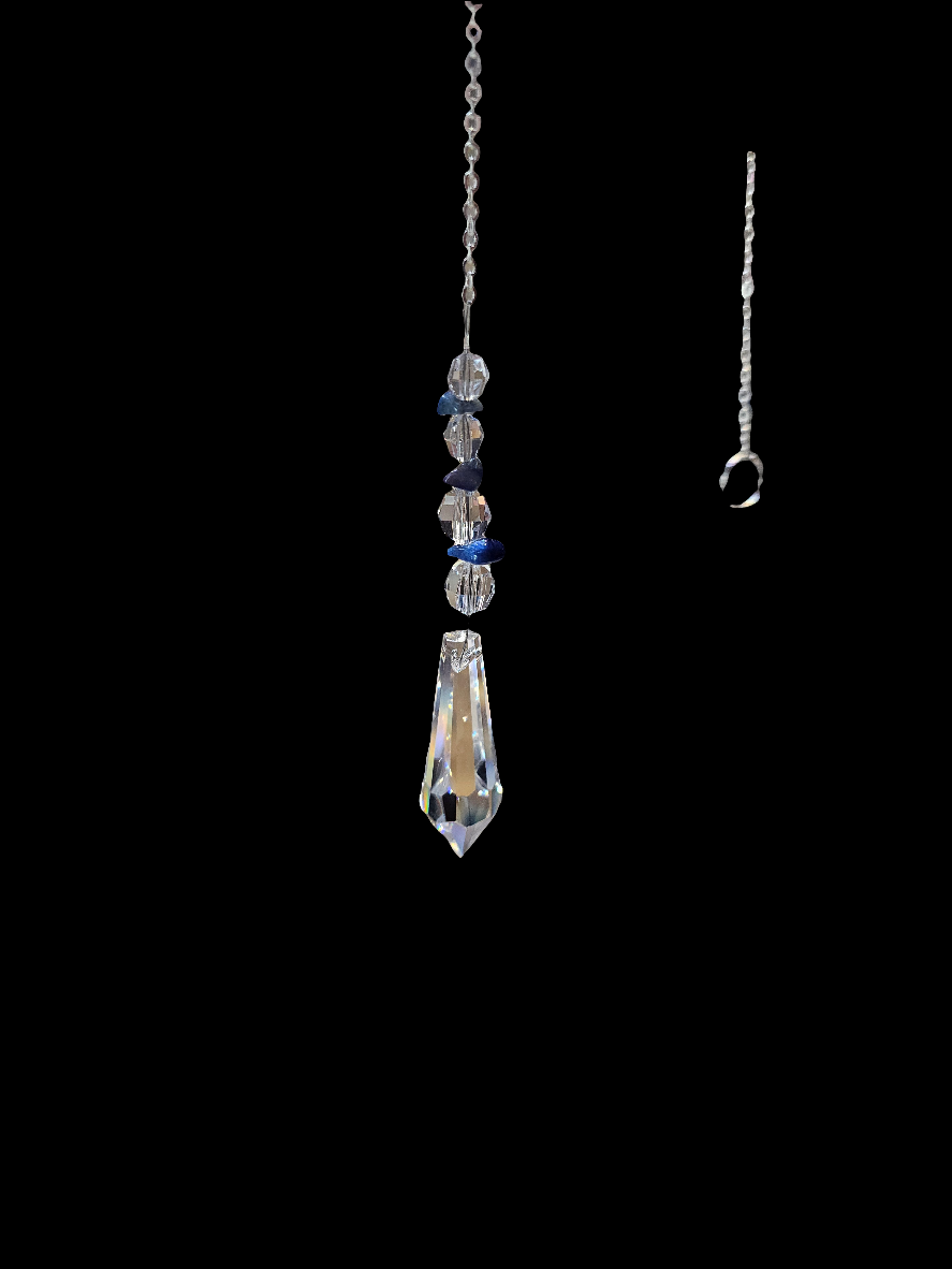 Clarus Crystal Hanging Pendulum- Lapis