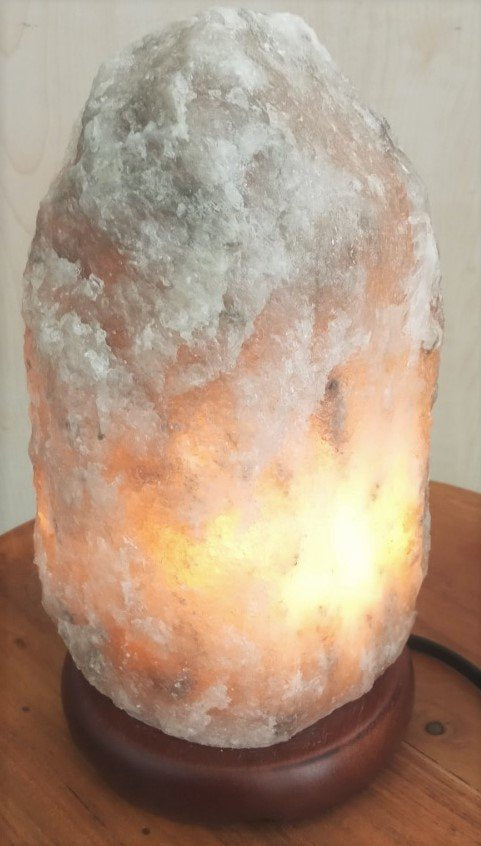 Gray Himalayan Salt Lamp 3-4.5kg Range - Rivendell Shop