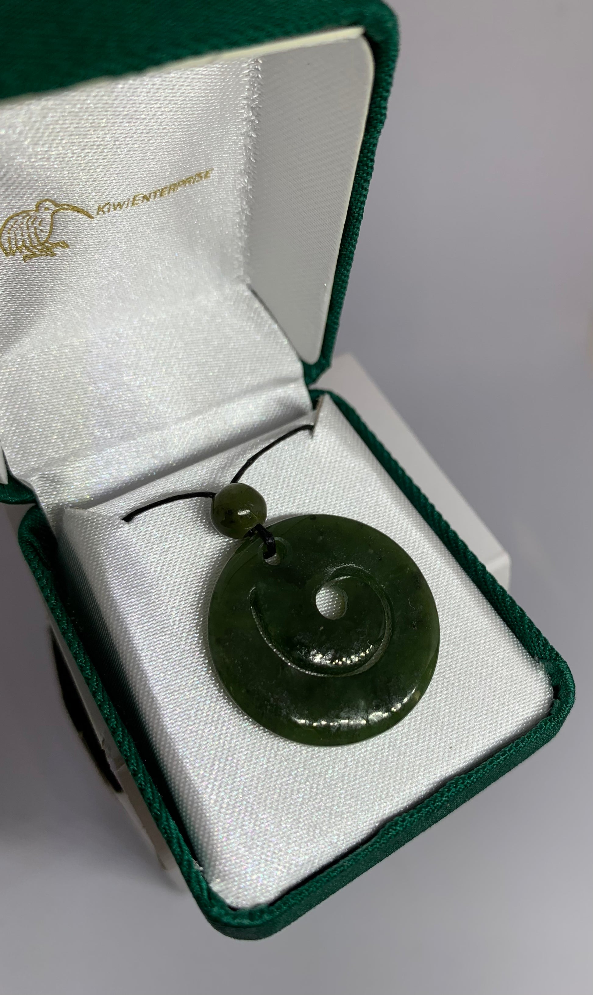 Greenstone Spiral Pendant - Rivendell Shop