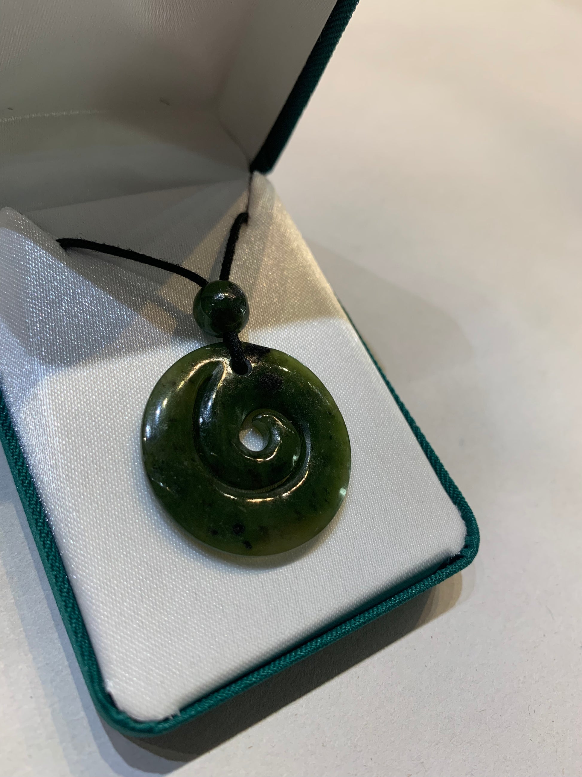 Spiral Greenstone Pendant - Rivendell Shop