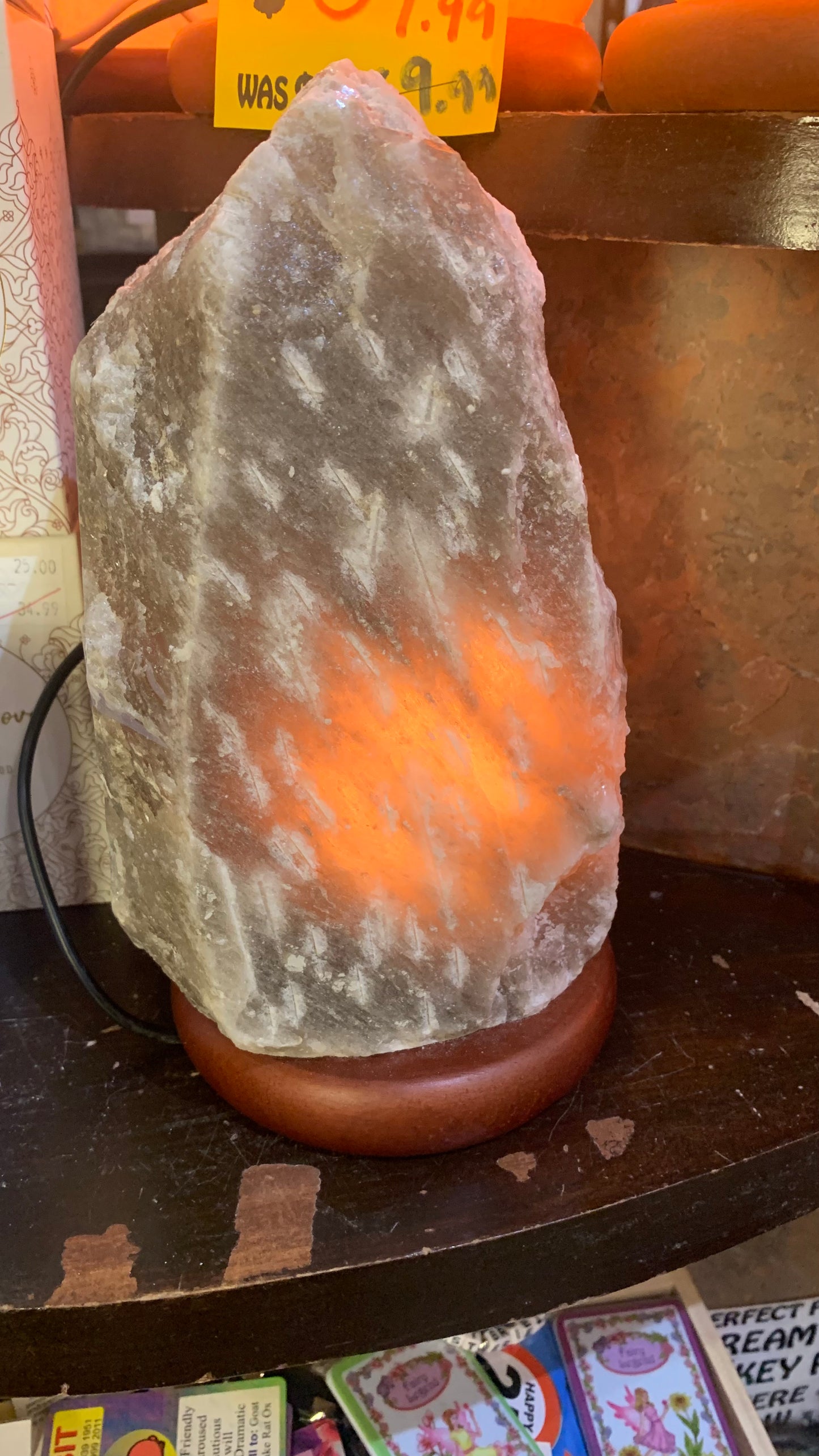 Gray Himalayan Salt Lamp 3-4.5kg Range - Rivendell Shop