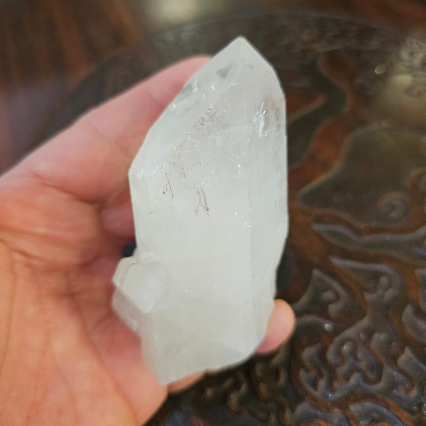 Clear quartz cluster