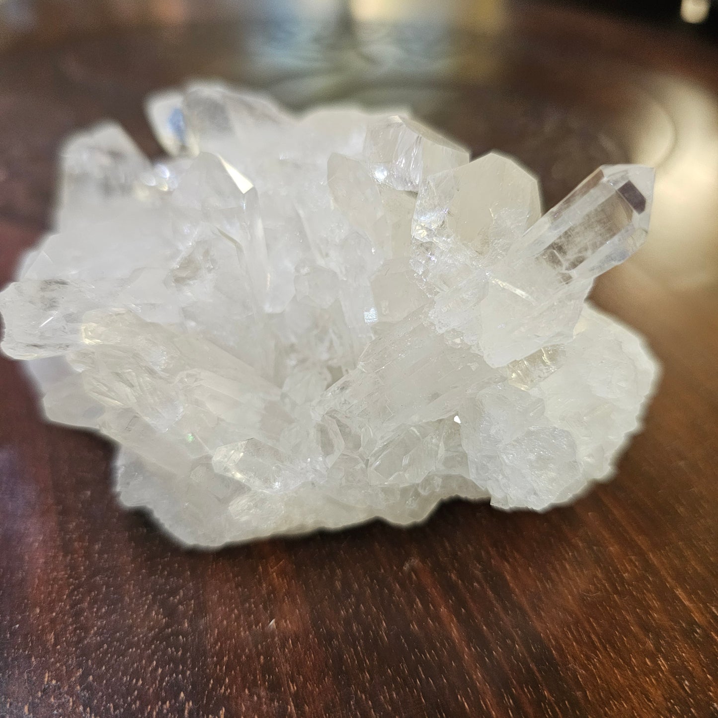 Clear quartz cluster