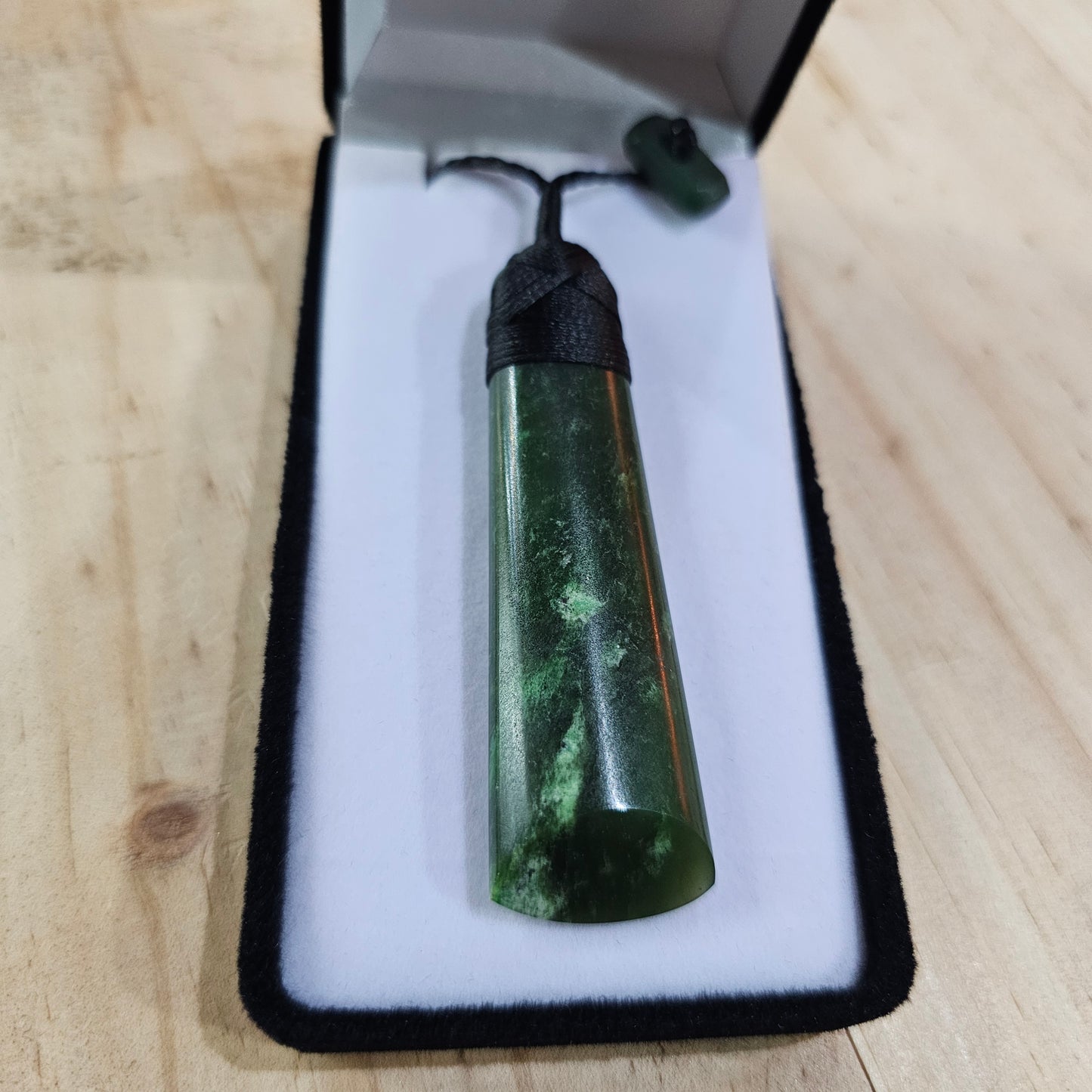 Greenstone Toki Pendant 80x20 mm