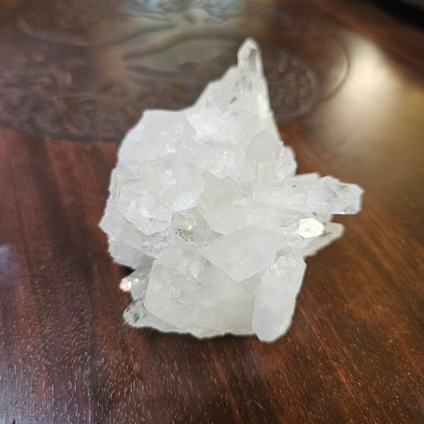 Clear quartz cluster