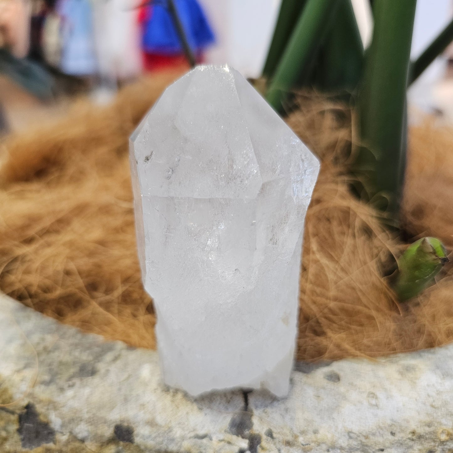 Clear Quartz Point Semi-Polished