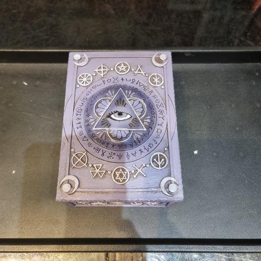 Eye of providence trinket box purple - Rivendell Shop