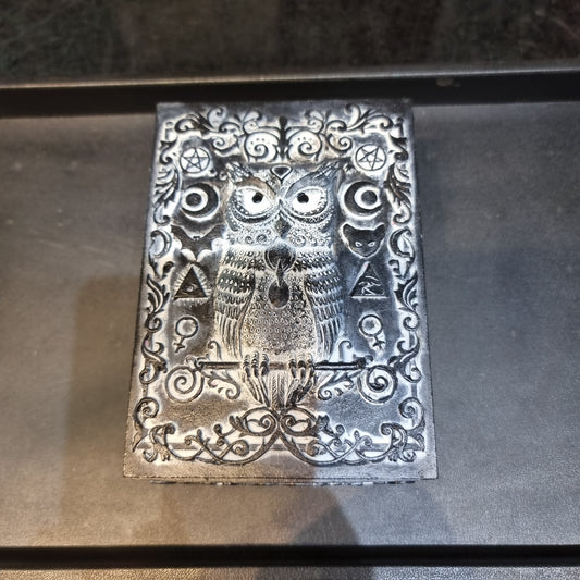 Owl trinket box black - Rivendell Shop