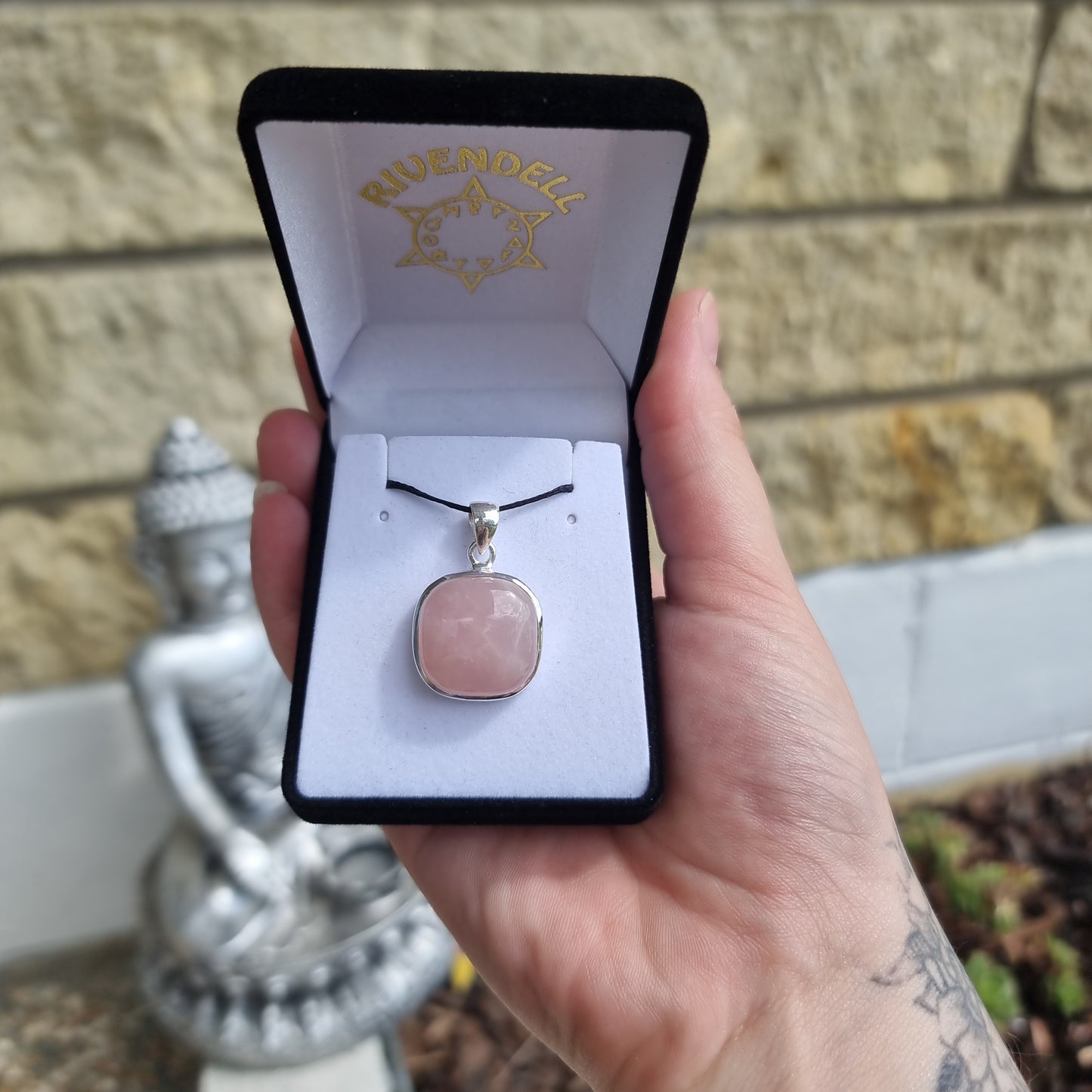 Rose quartz pendant collection - Rivendell Shop