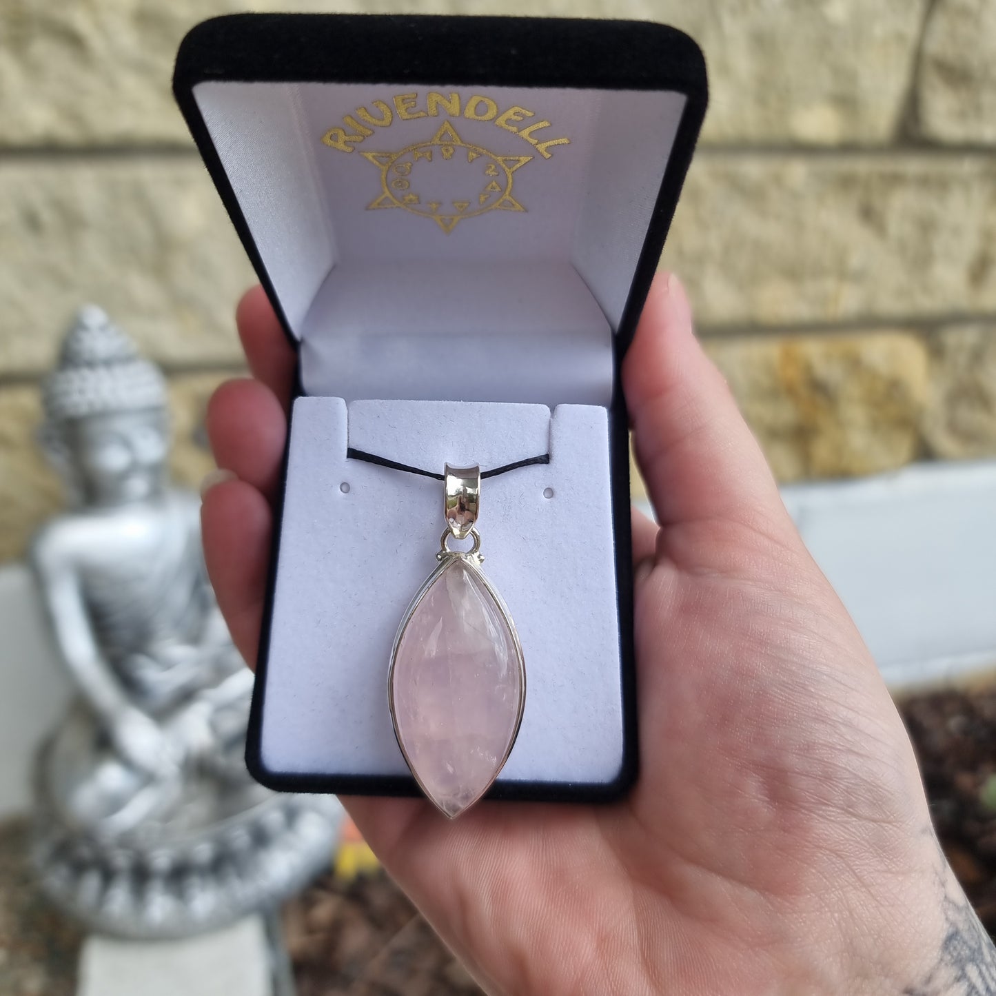 Rose quartz pendant collection - Rivendell Shop