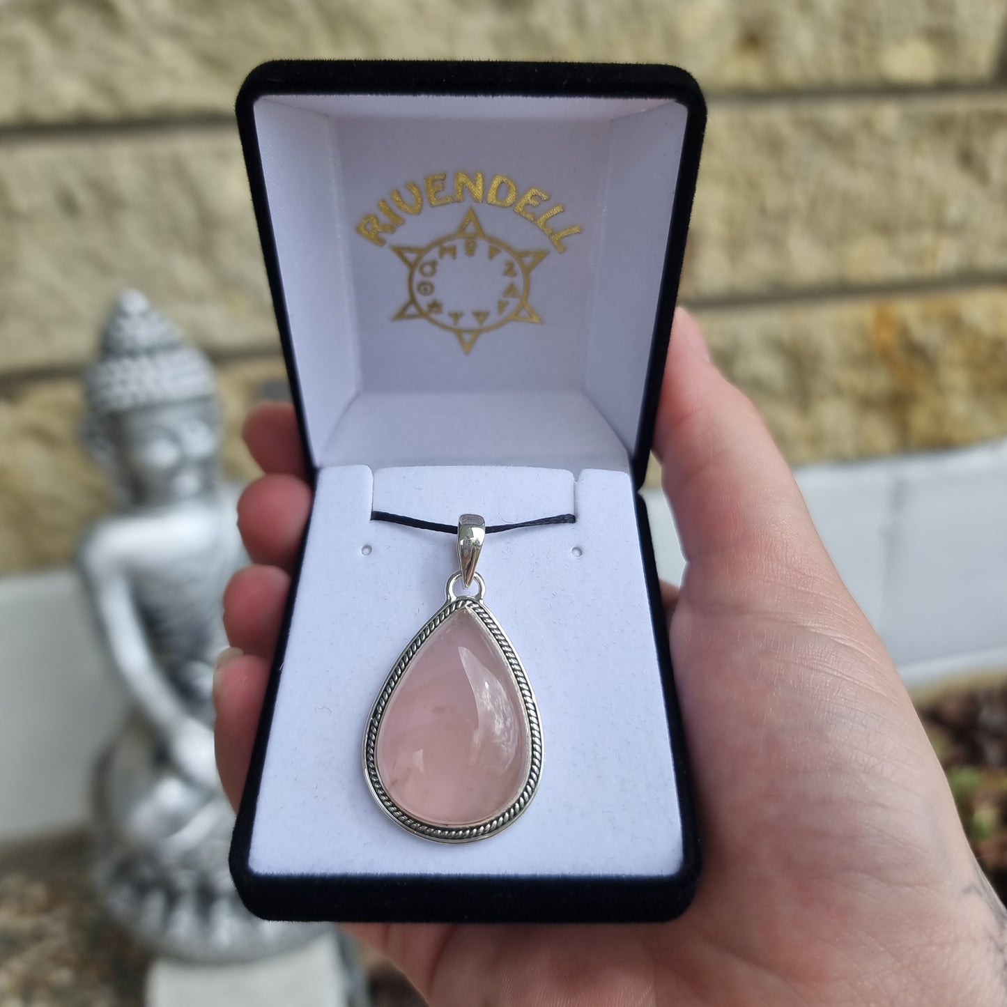 Rose quartz pendant collection - Rivendell Shop