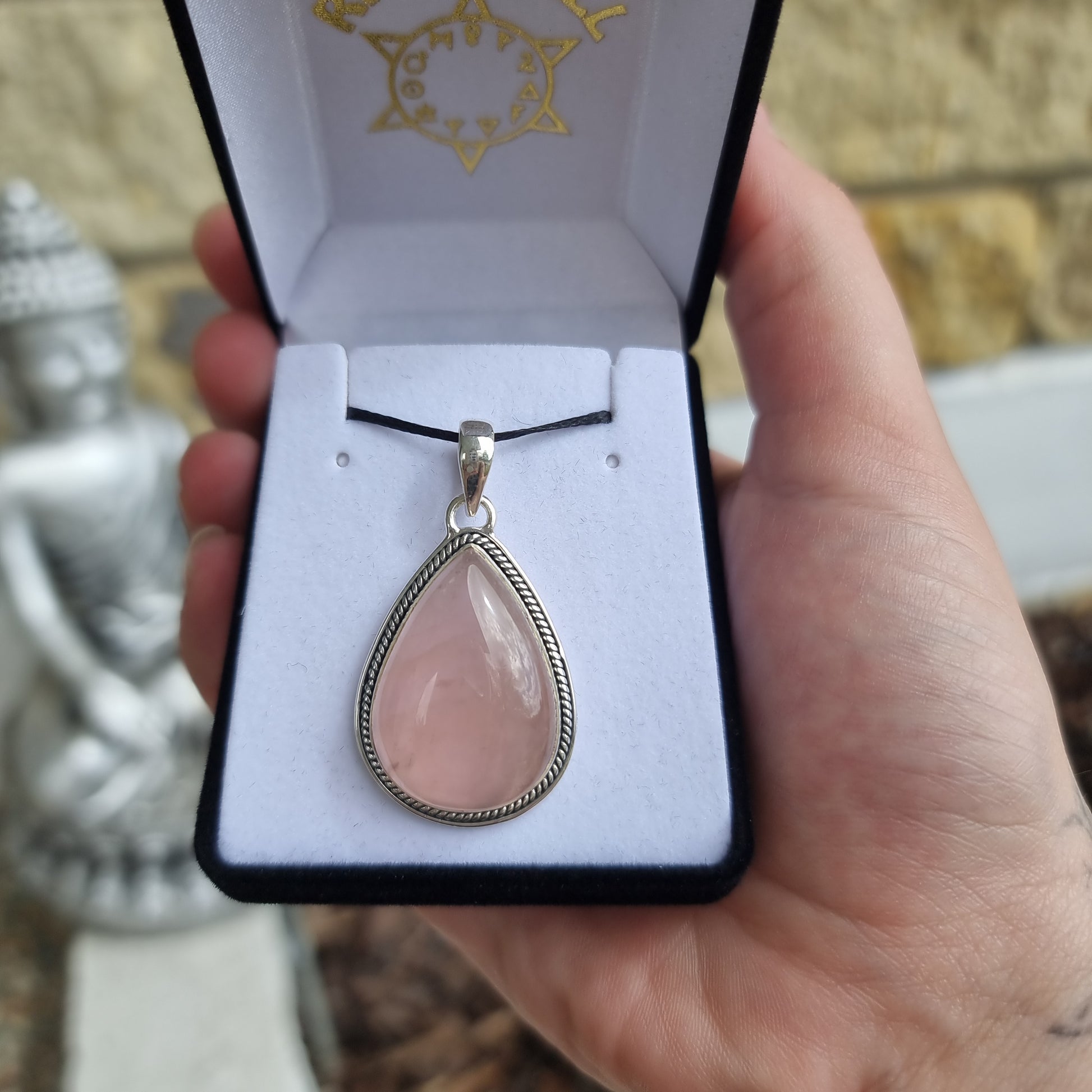 Rose quartz pendant collection - Rivendell Shop