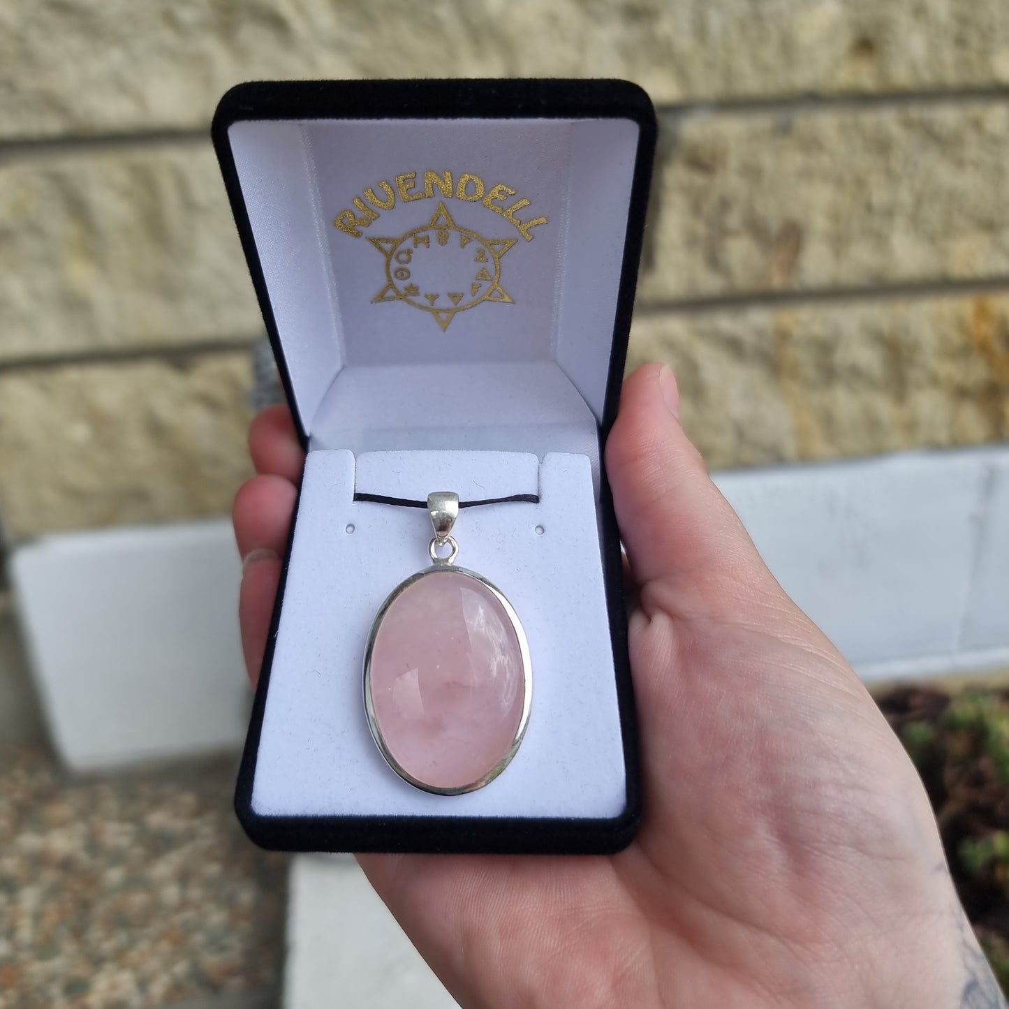 Rose quartz pendant collection - Rivendell Shop