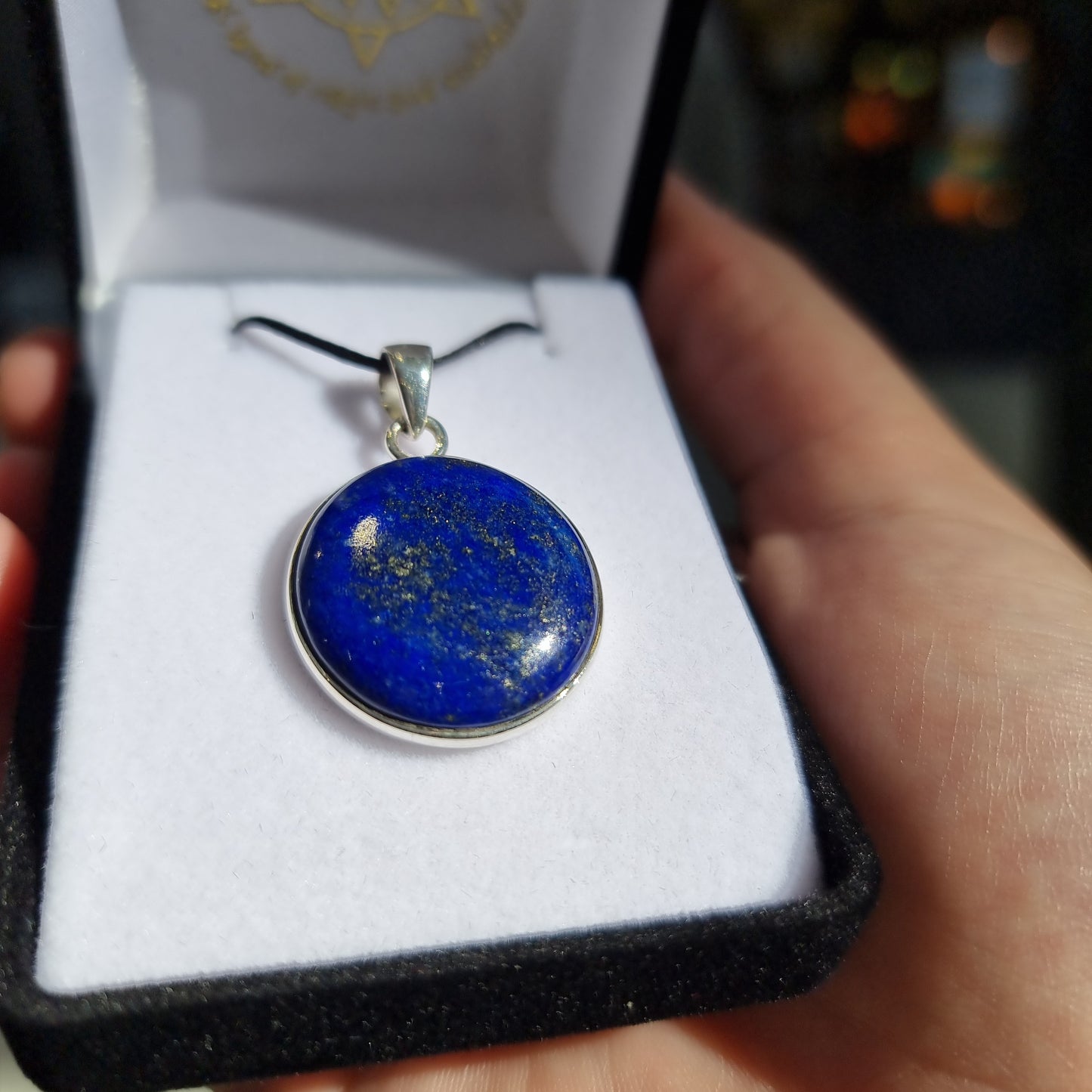 Sterling silver lapis lazuli pendant - Rivendell Shop