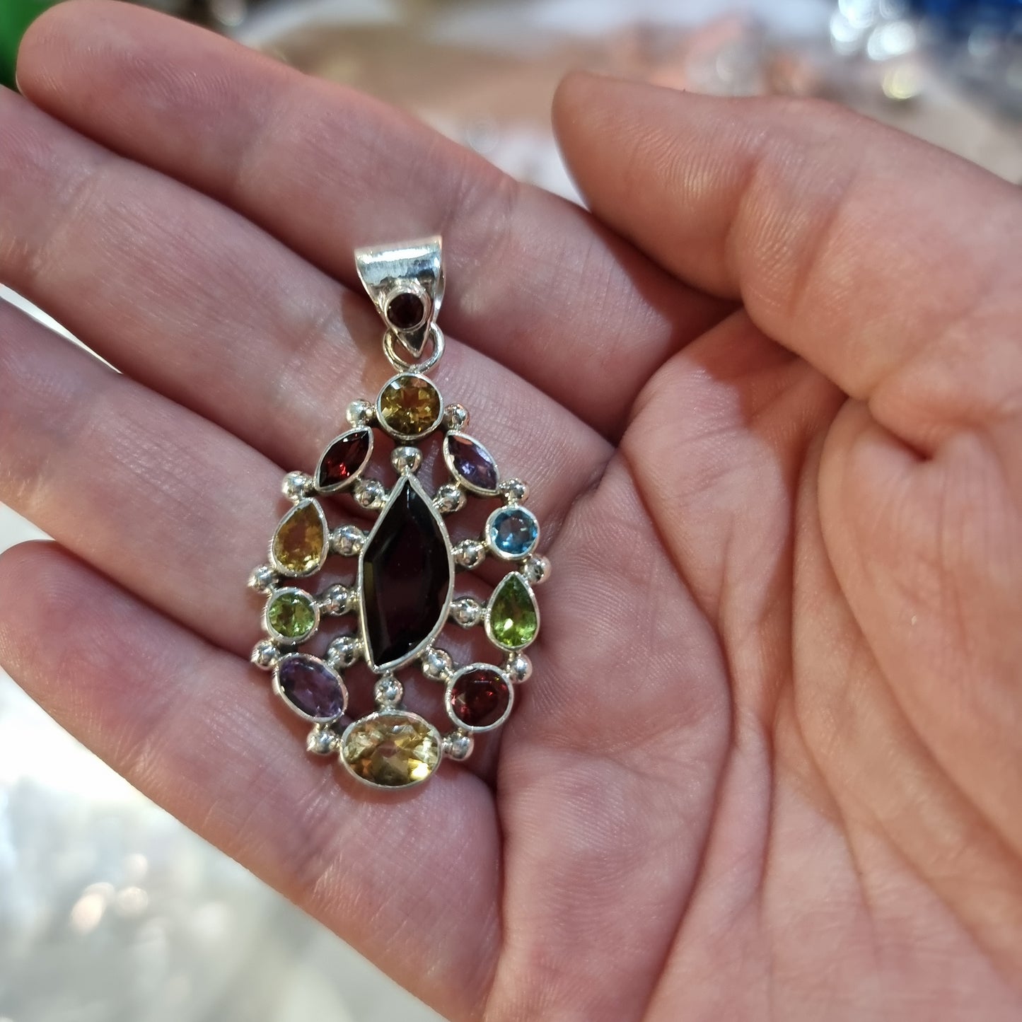 Sterling silver chakra pendant - Rivendell Shop