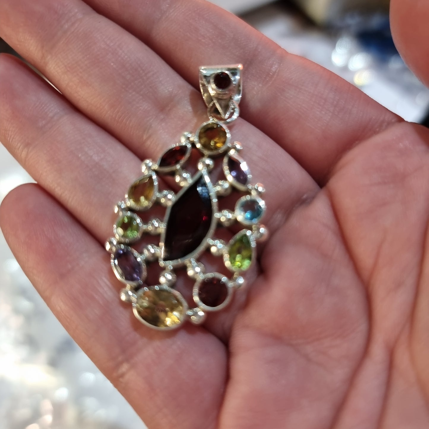 Sterling silver chakra pendant - Rivendell Shop