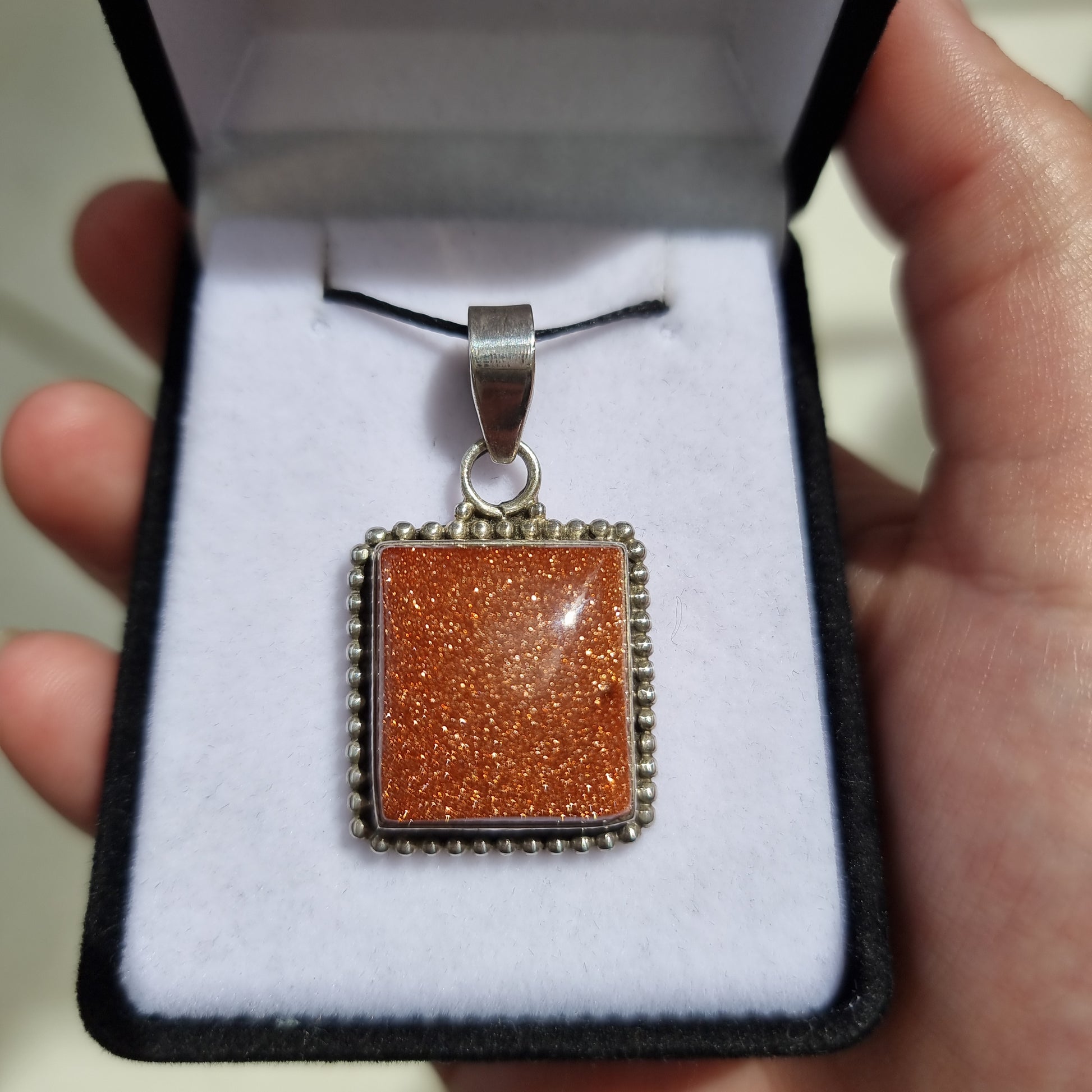 Goldstone pendant - Rivendell Shop