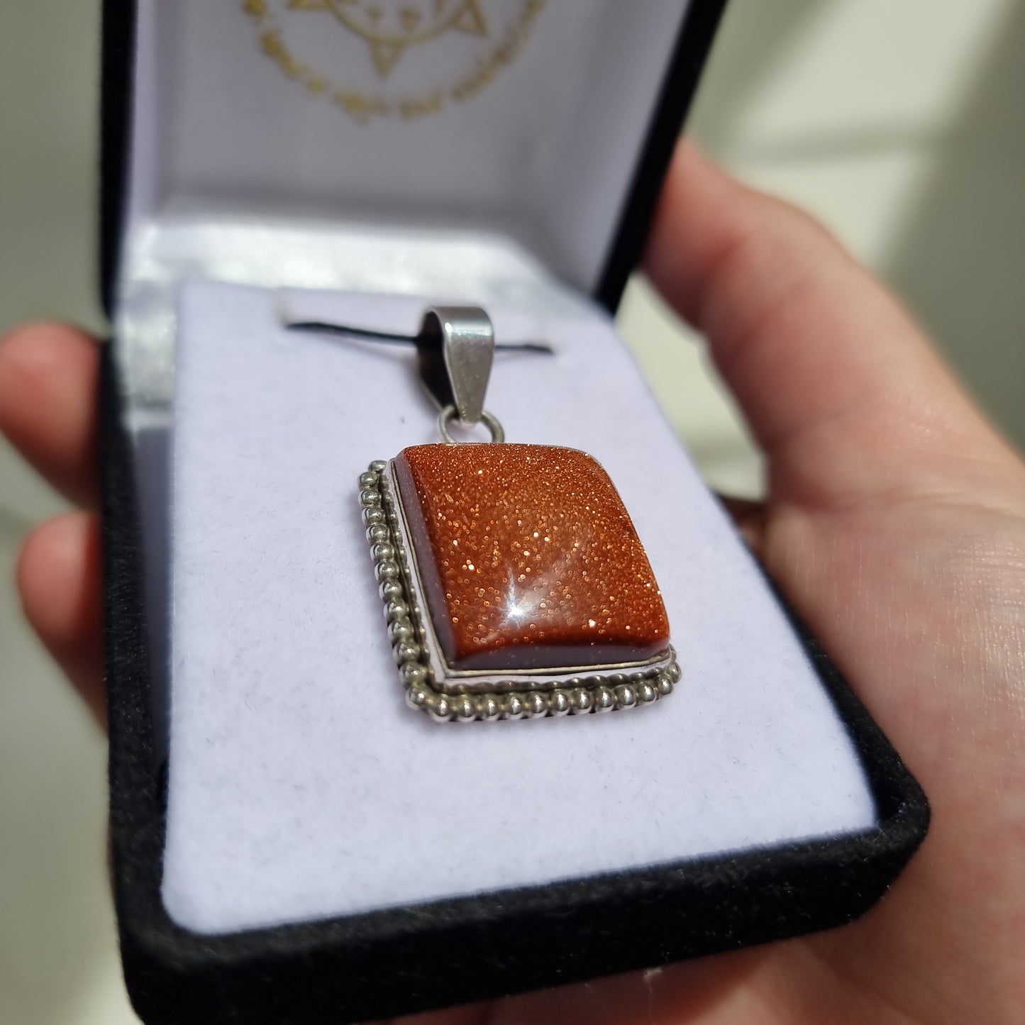 Goldstone pendant - Rivendell Shop