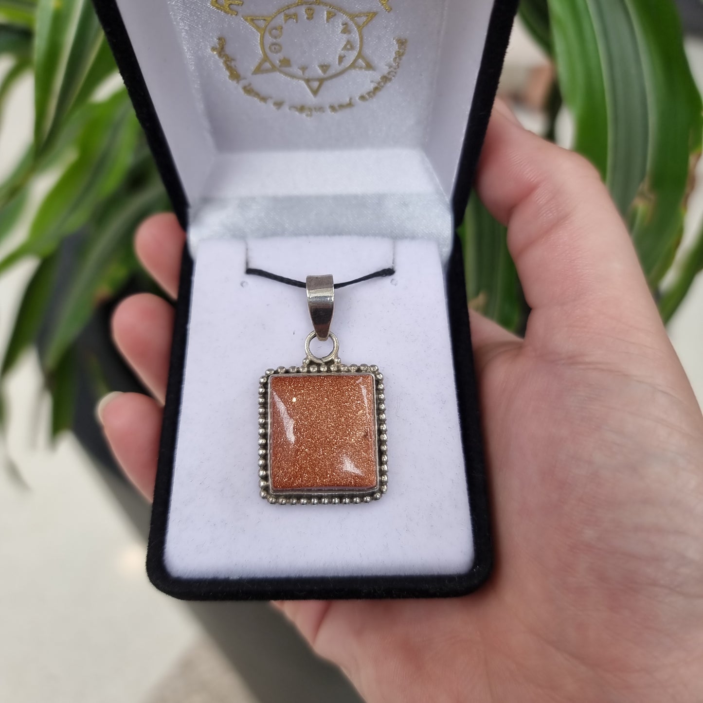 Goldstone pendant - Rivendell Shop