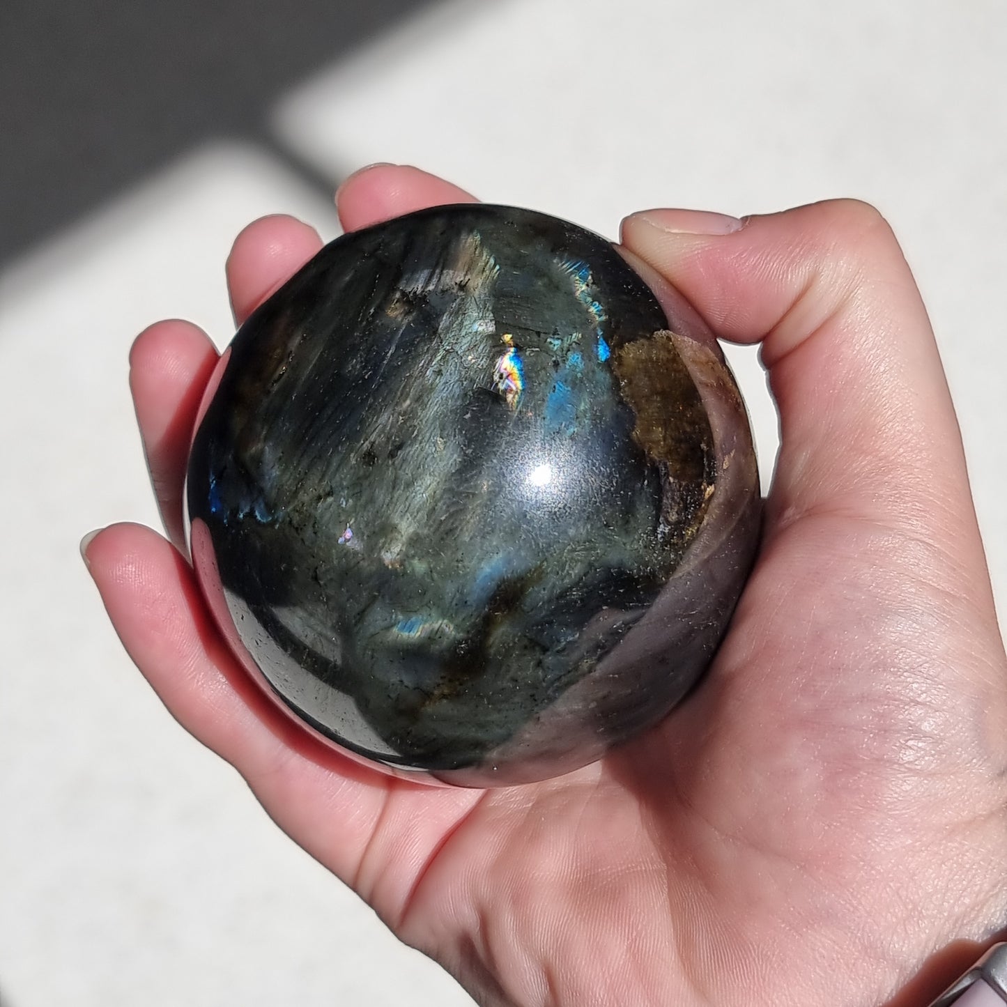 Labradorite sphere - Rivendell Shop