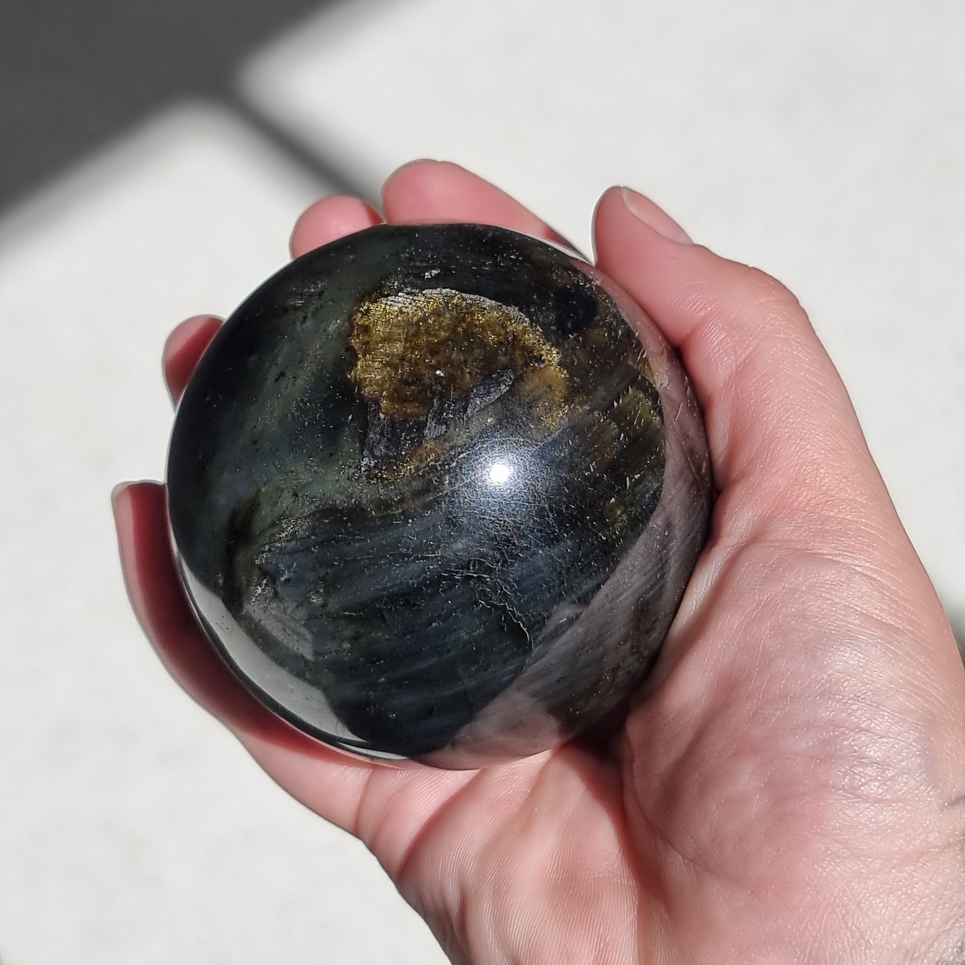 Labradorite sphere - Rivendell Shop