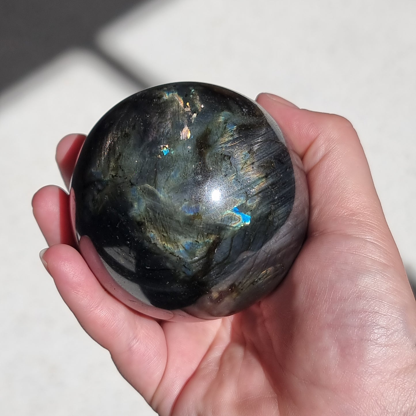 Labradorite sphere - Rivendell Shop