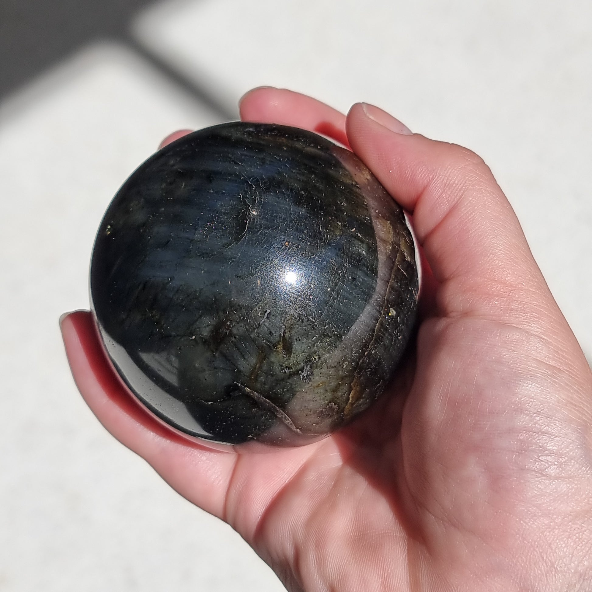 Labradorite sphere - Rivendell Shop