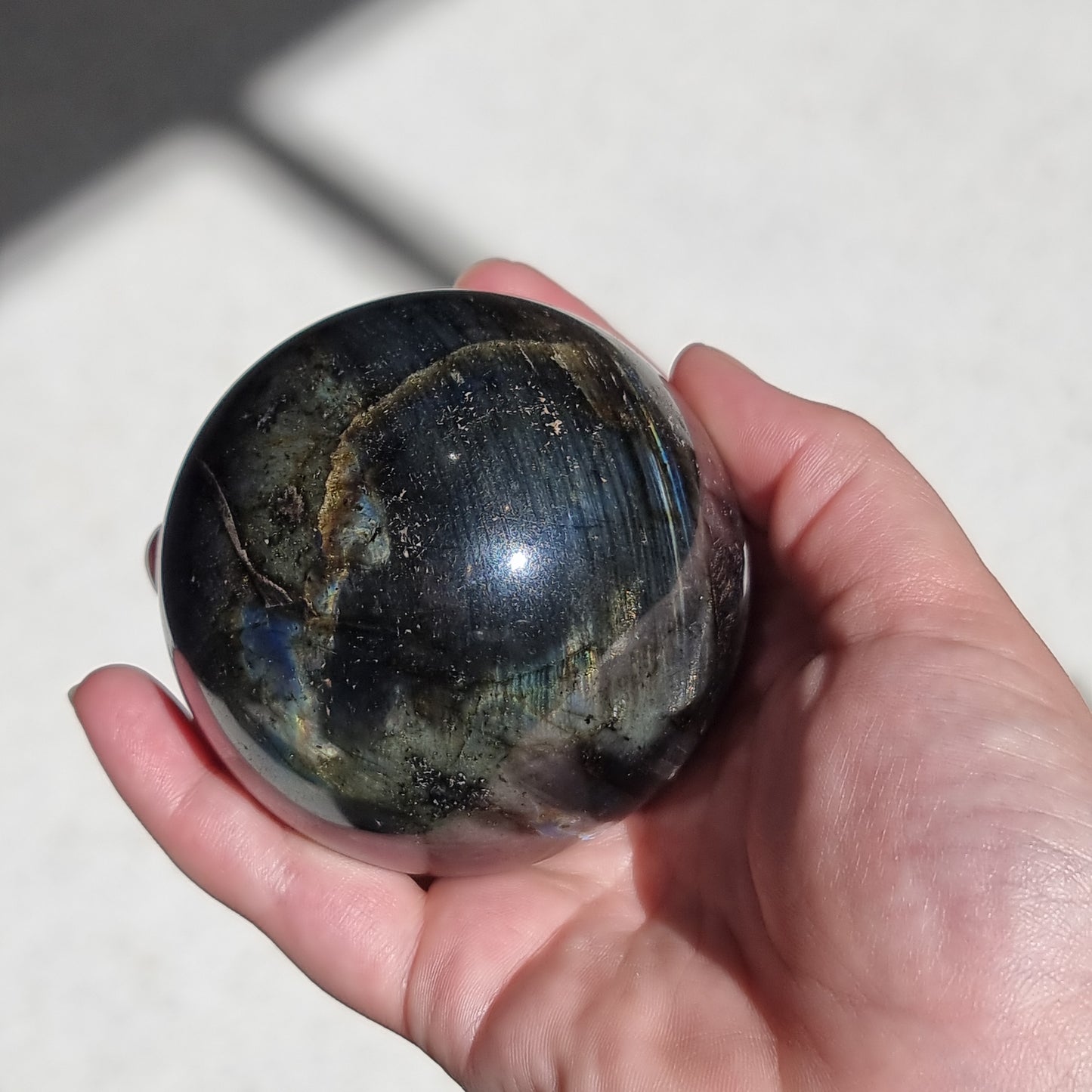 Labradorite sphere - Rivendell Shop