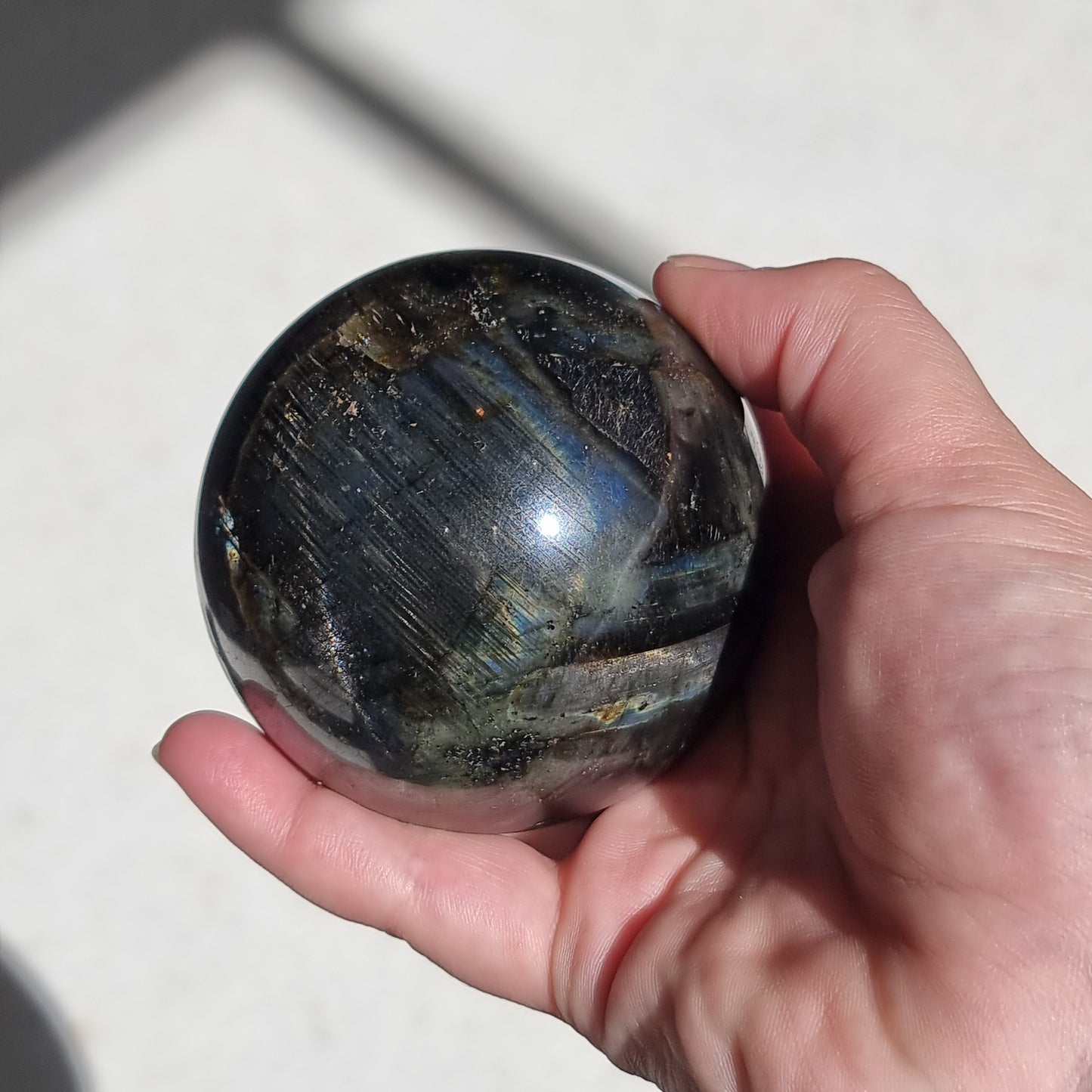 Labradorite sphere - Rivendell Shop