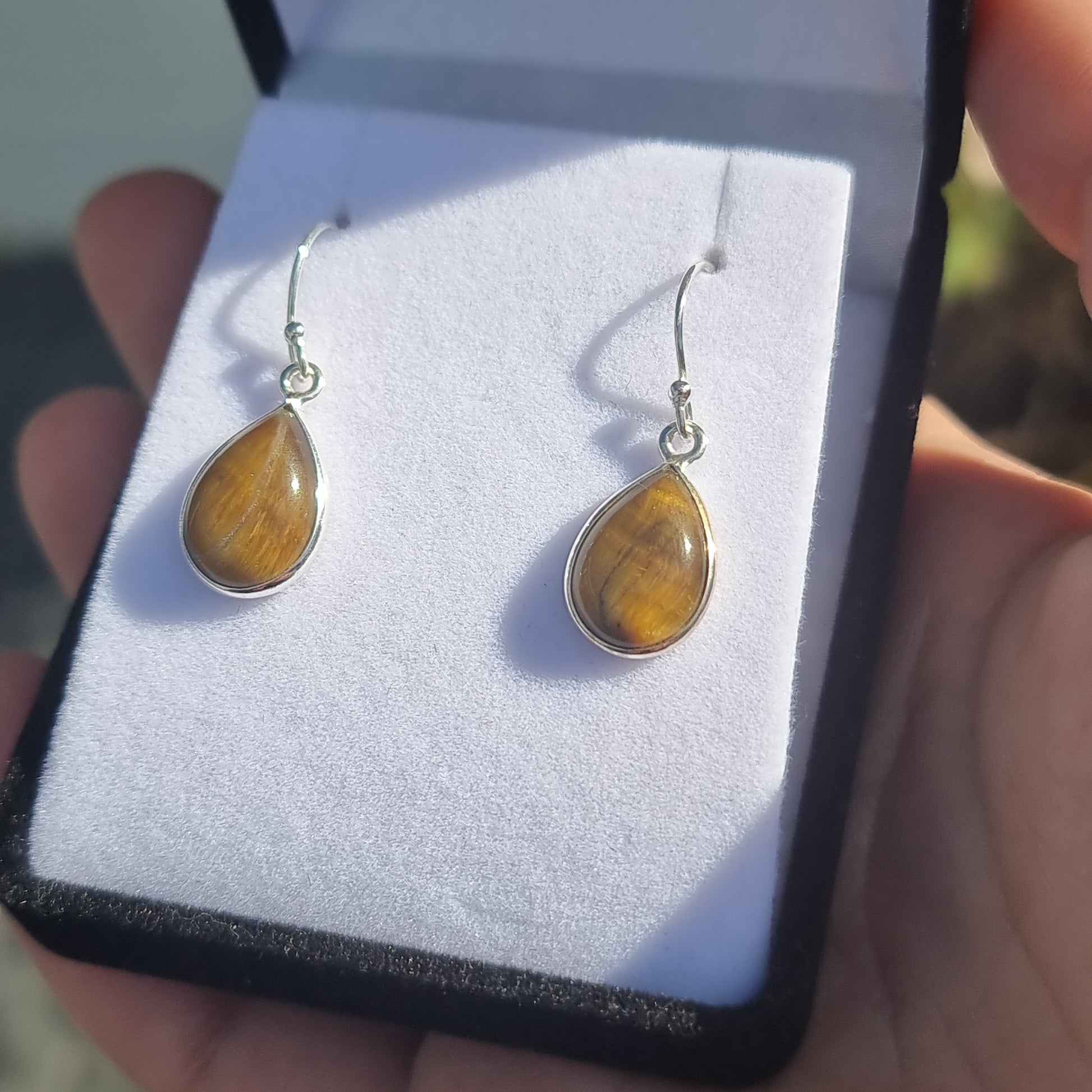 Tigers eye earrings - Rivendell Shop