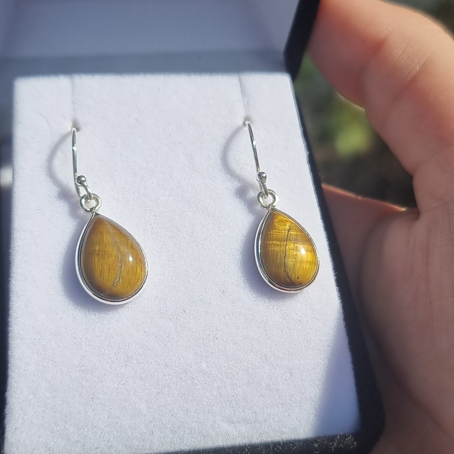 Tigers eye earrings - Rivendell Shop