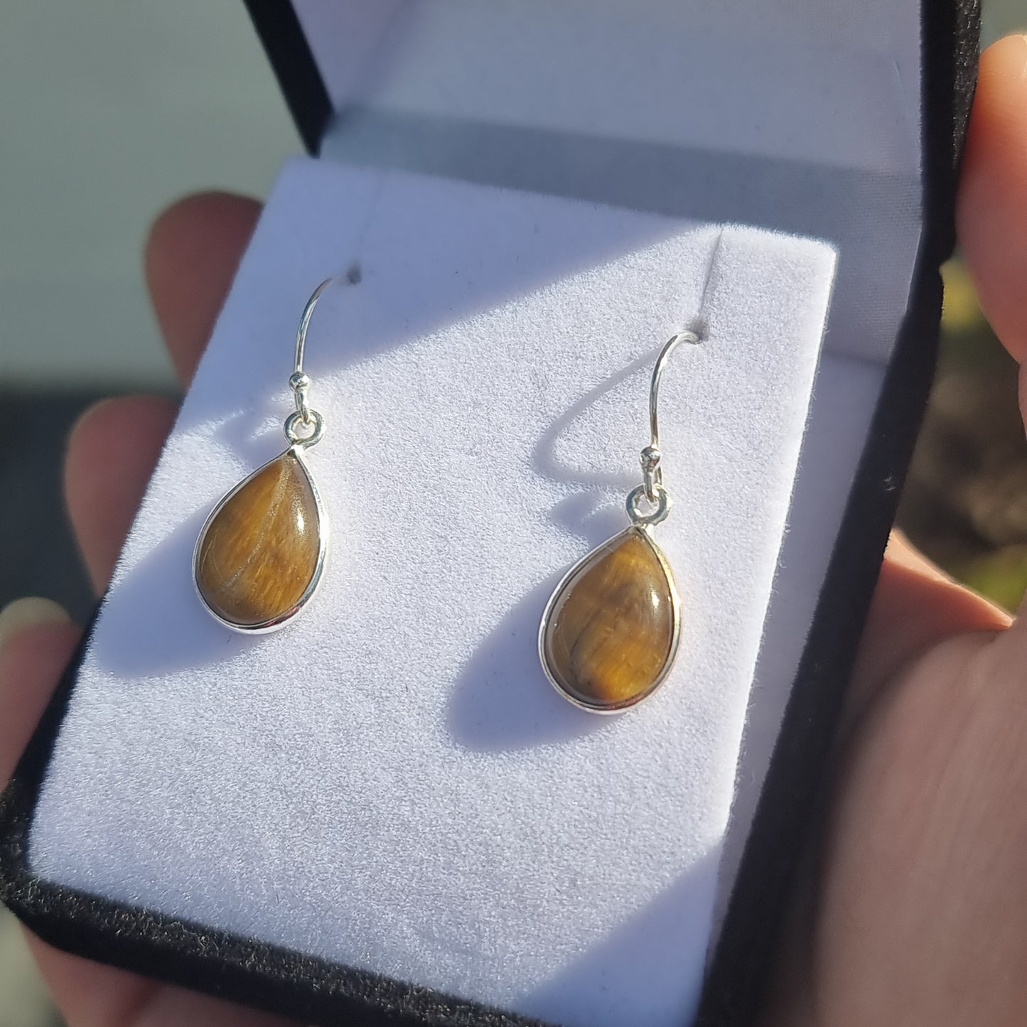 Tigers eye earrings - Rivendell Shop