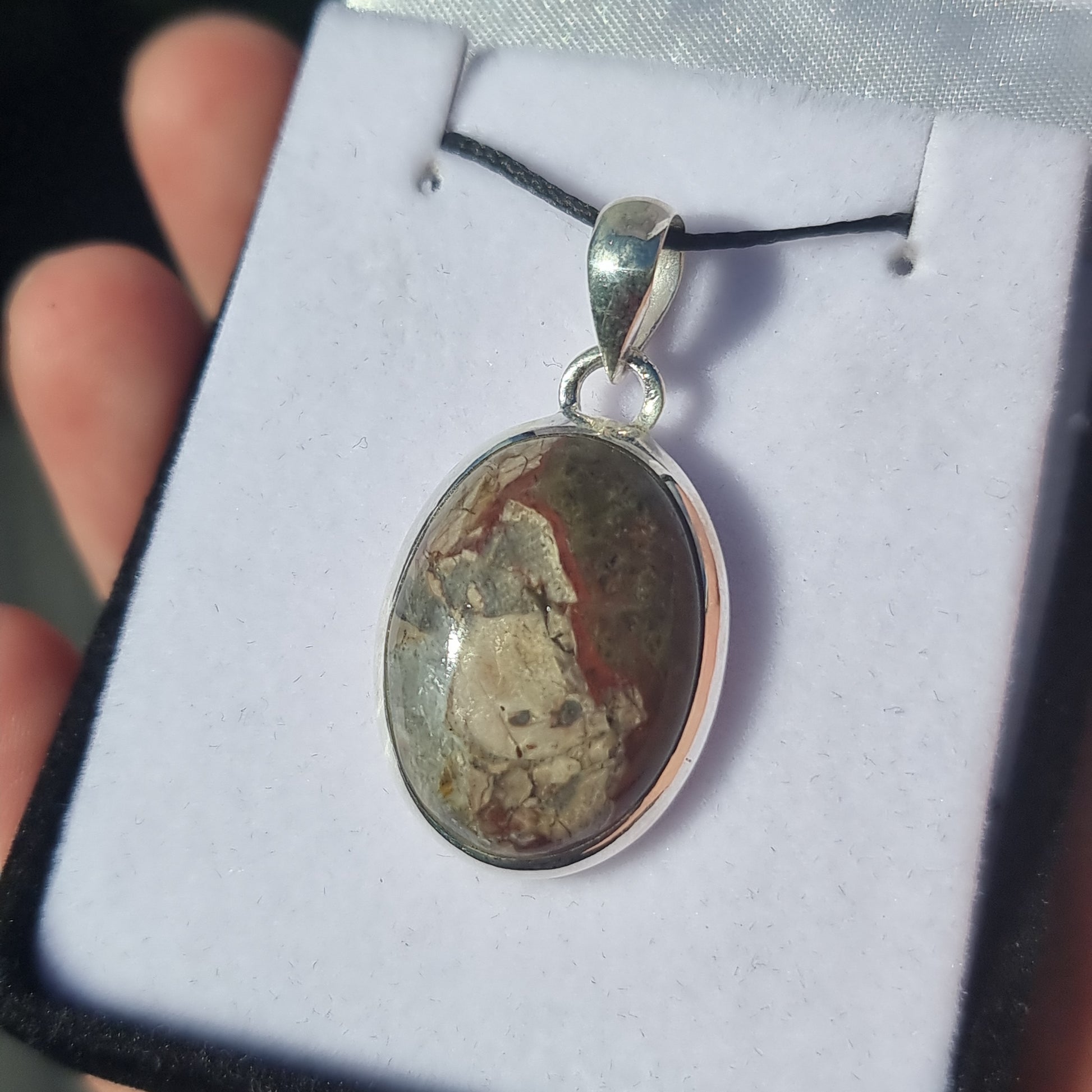 Mushroom rhyolite pendant - Rivendell Shop