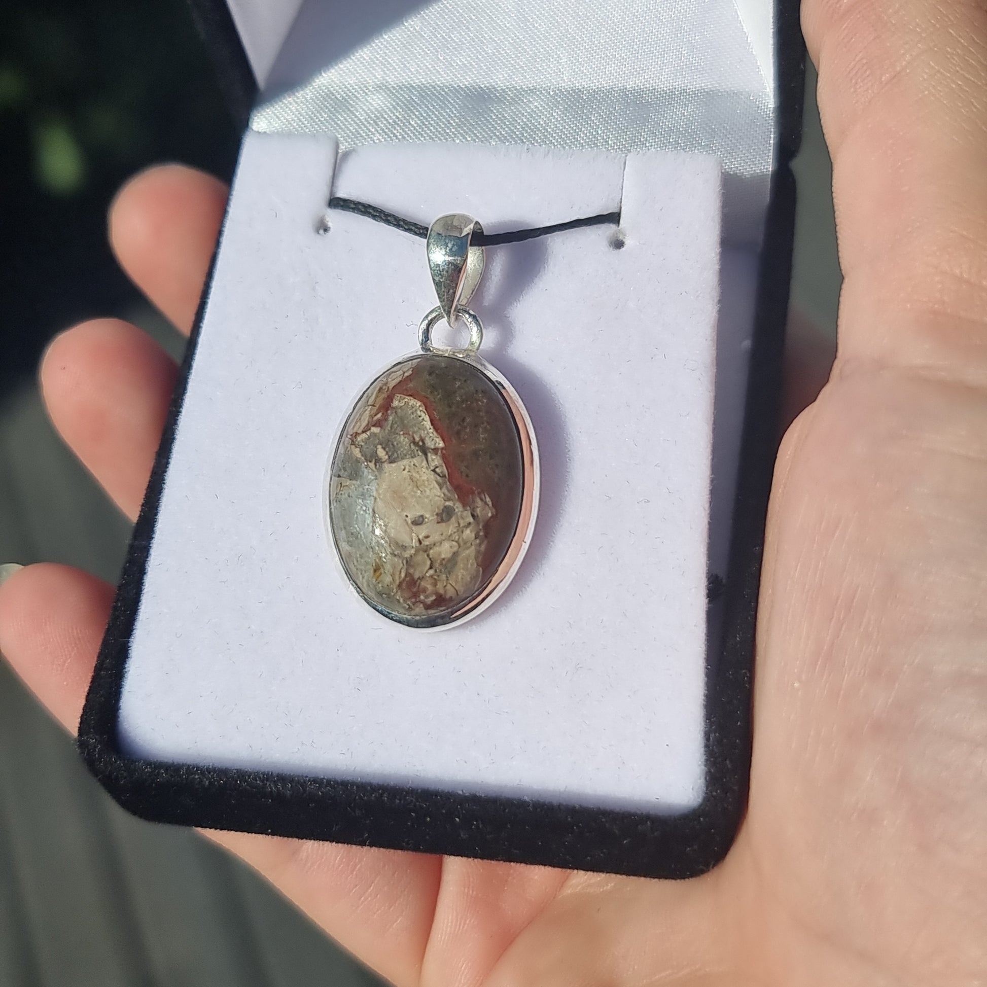 Mushroom rhyolite pendant - Rivendell Shop