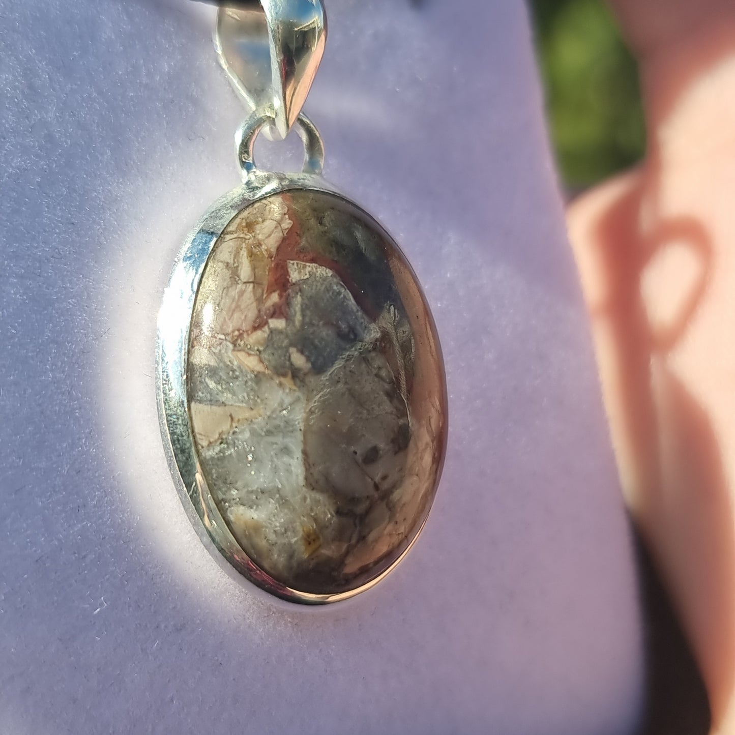 Mushroom rhyolite pendant - Rivendell Shop