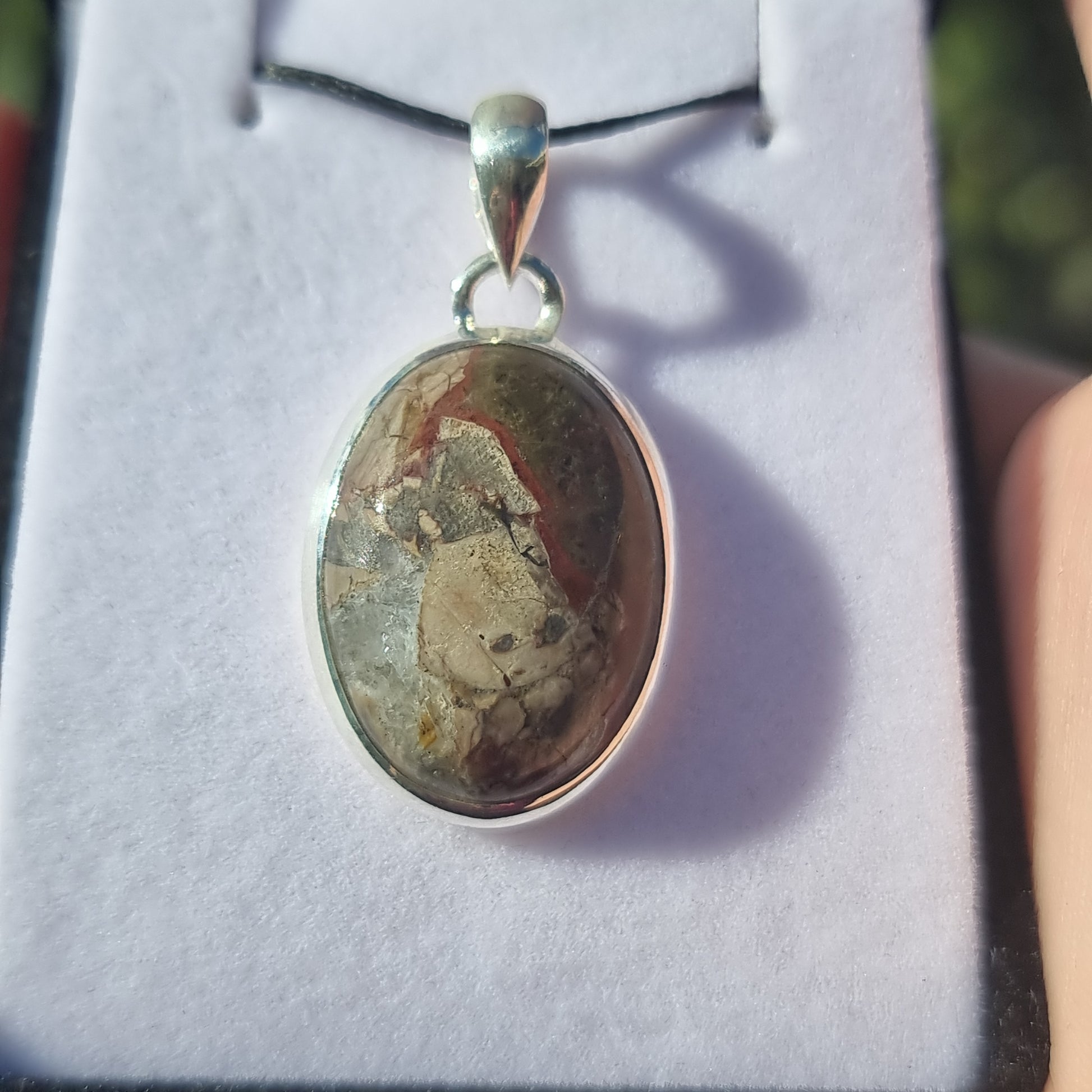 Mushroom rhyolite pendant - Rivendell Shop