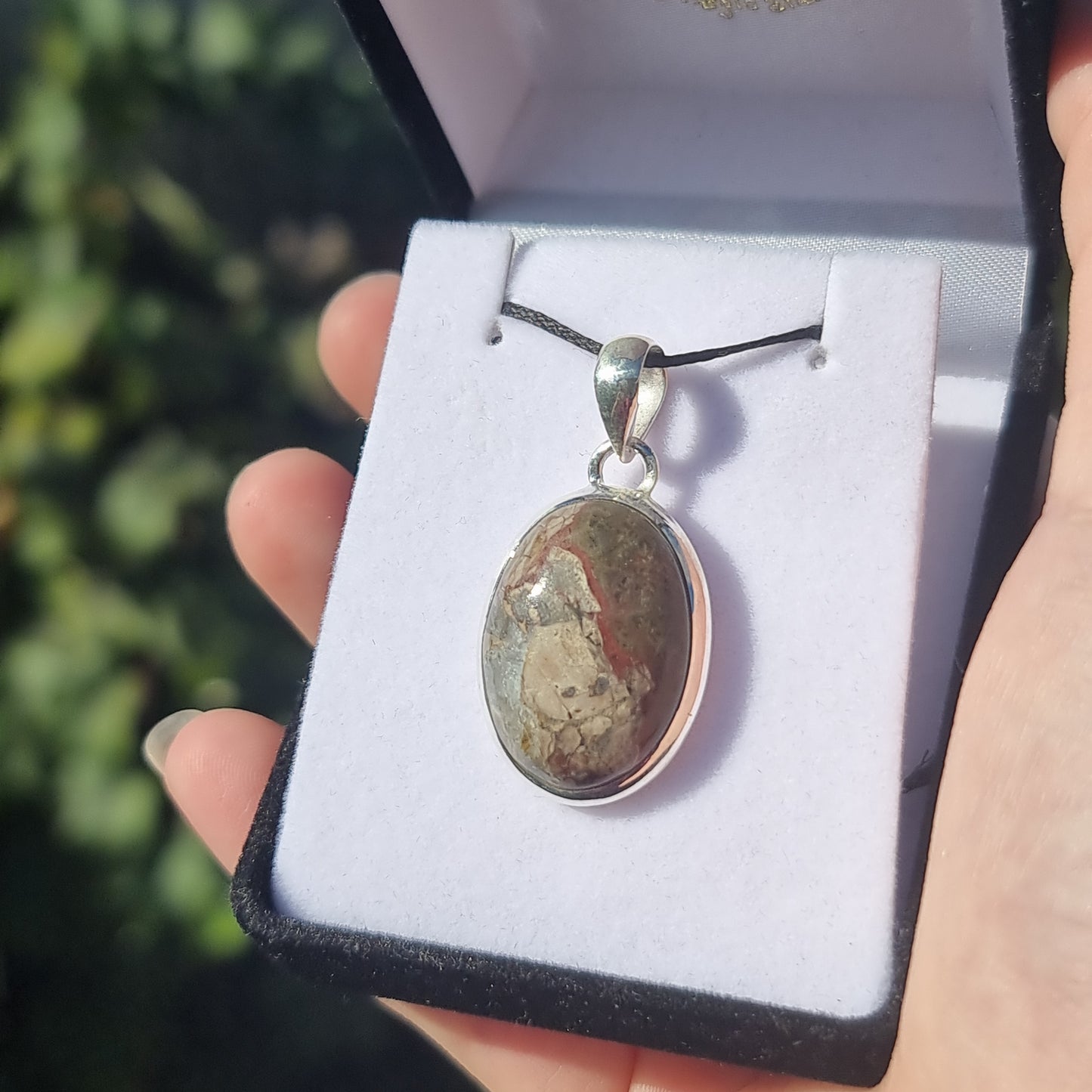 Mushroom rhyolite pendant - Rivendell Shop