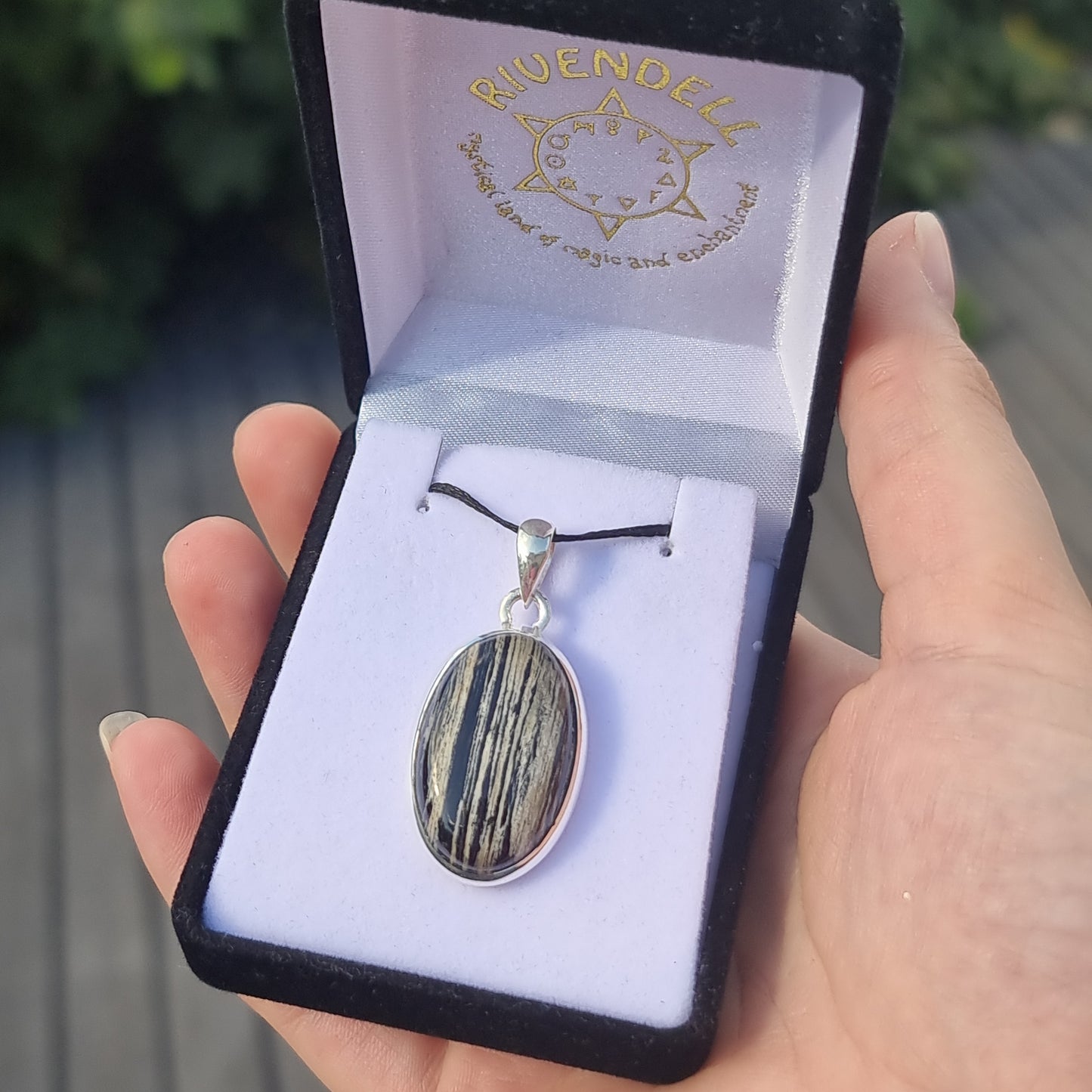 Zebra jasper pendant - Rivendell Shop