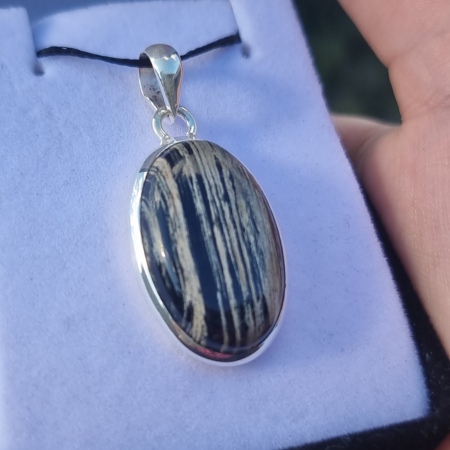 Zebra jasper pendant - Rivendell Shop