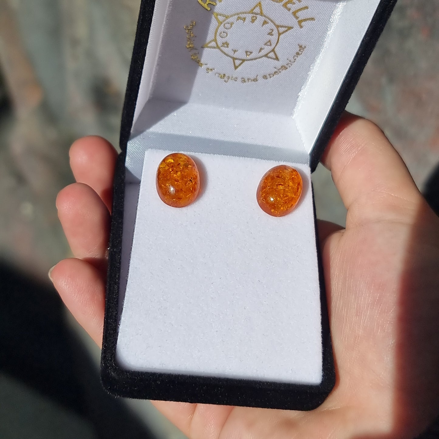 Large amber studs - Rivendell Shop