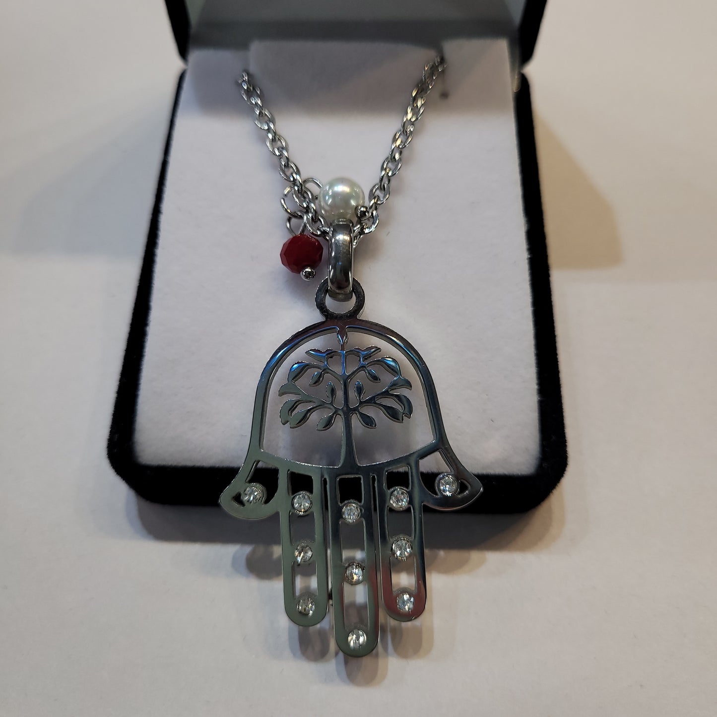 Evil Eye Hamsa Hand Necklace - Rivendell Shop