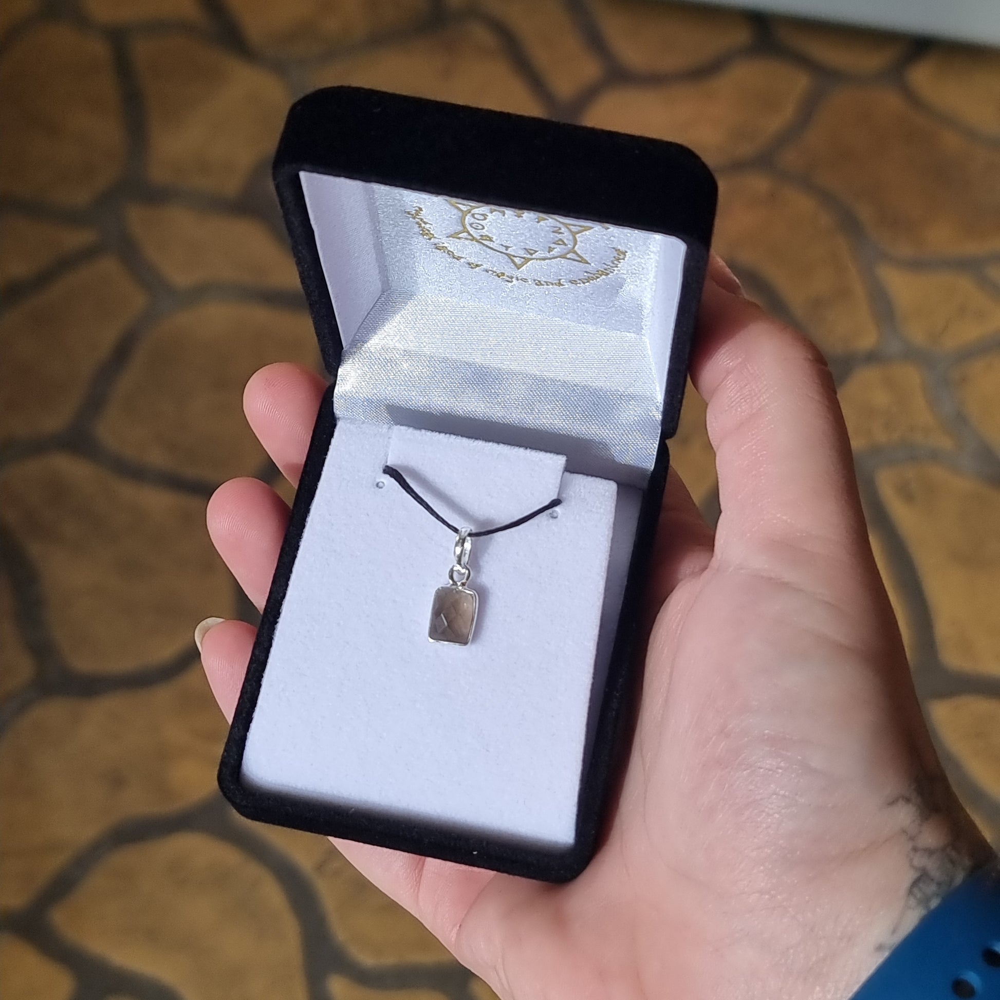 Smoky Quartz pendant - dainty - Rivendell Shop