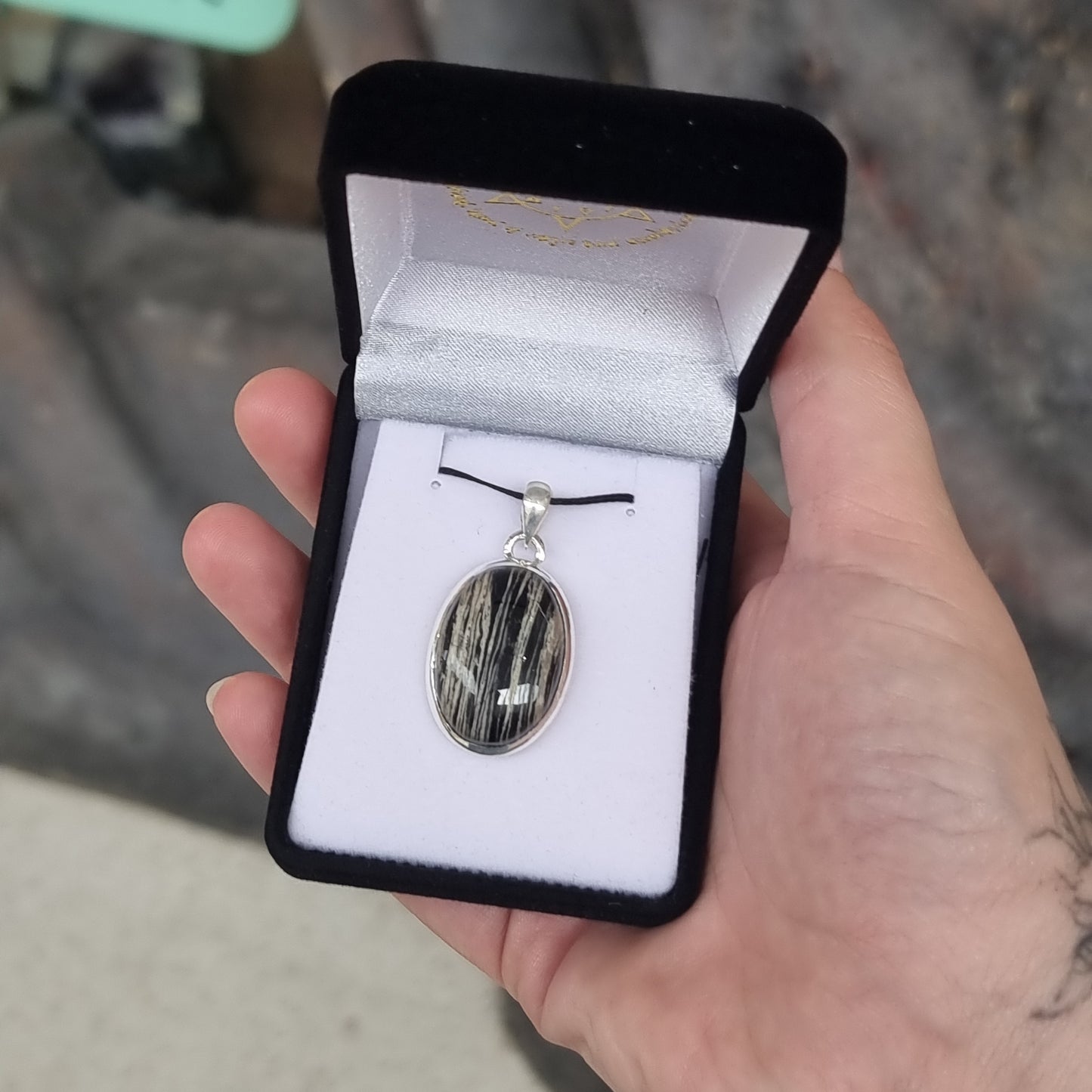 Zebra jasper pendant - Rivendell Shop