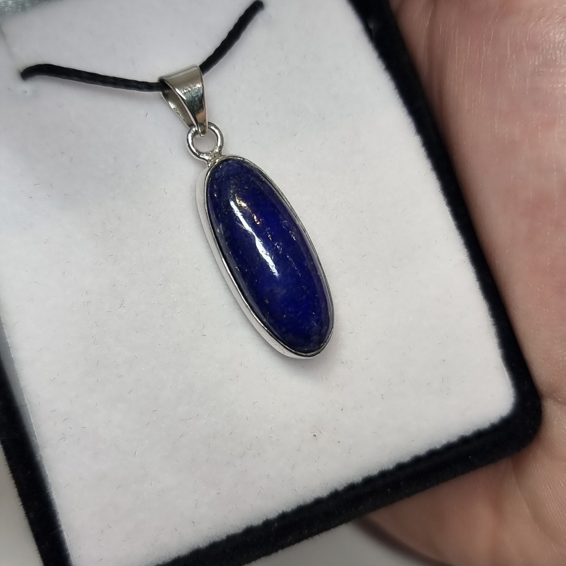 Lapis lazuli sterling silver pendant - Rivendell Shop