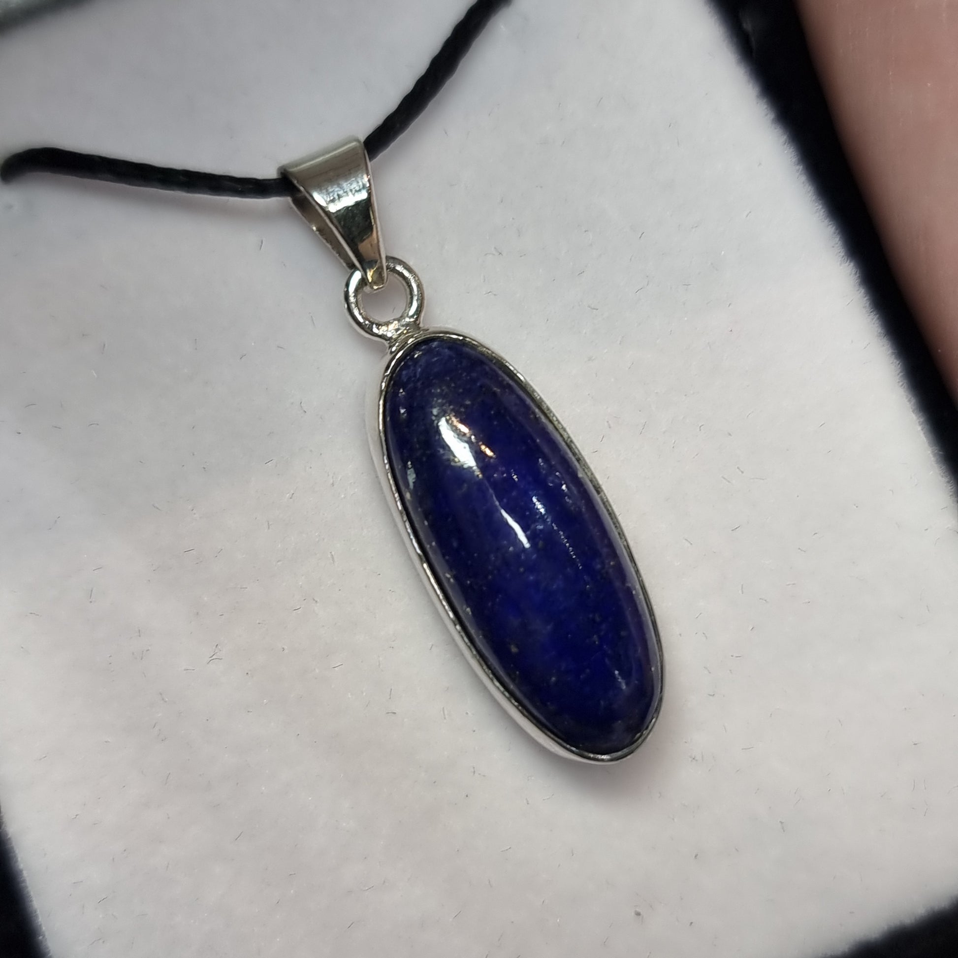 Lapis lazuli sterling silver pendant - Rivendell Shop