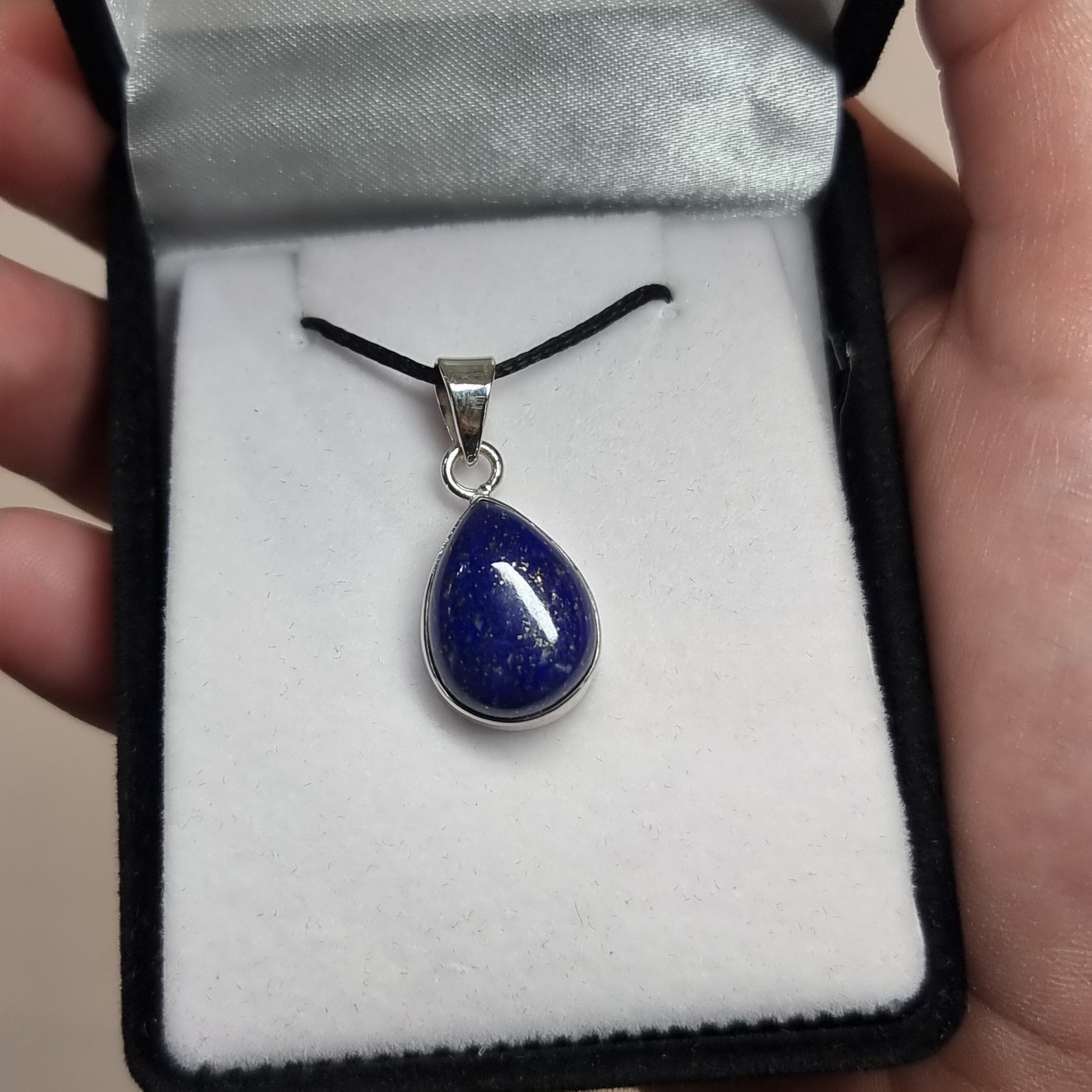 Lapis lazuli sterling silver pendant - Rivendell Shop