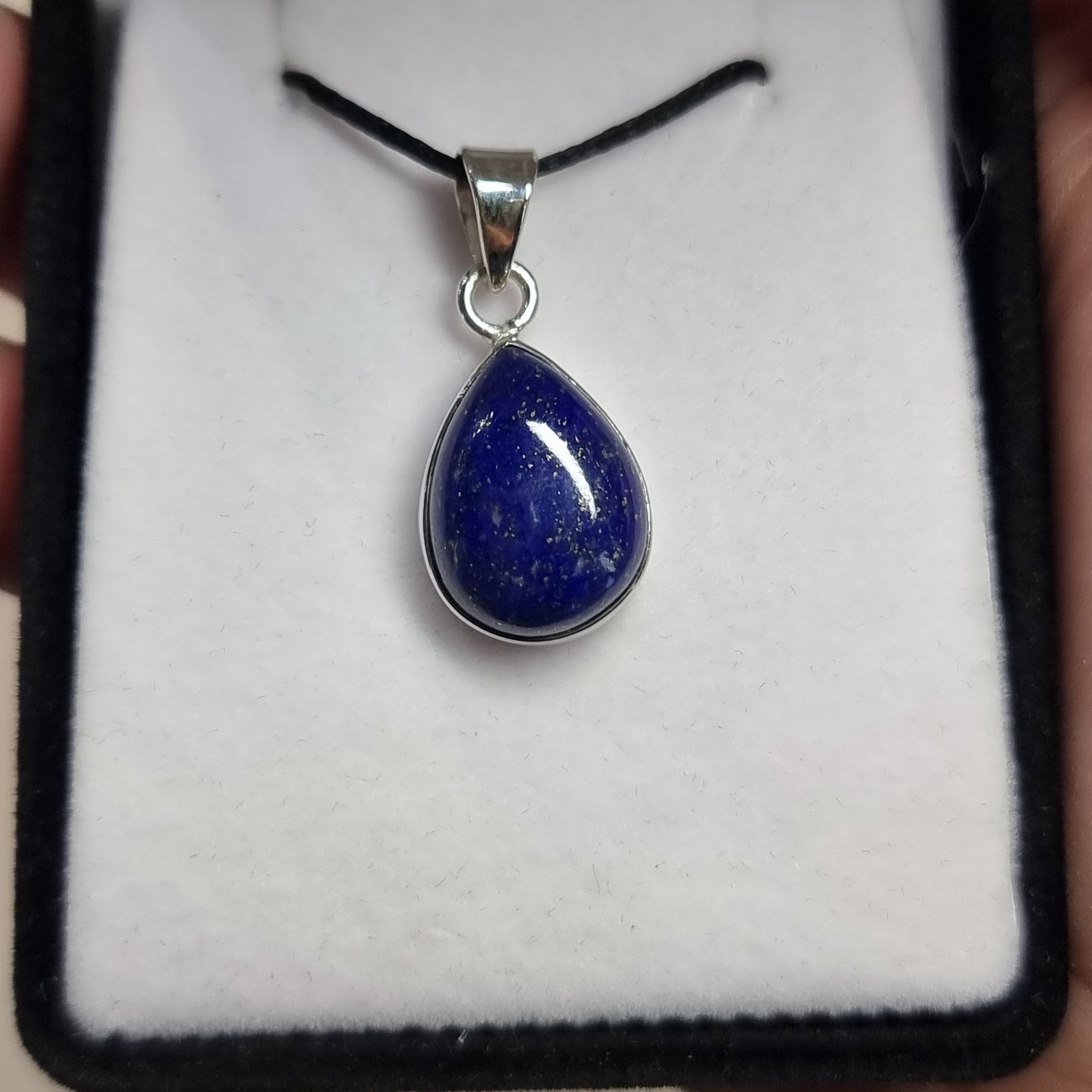 Lapis lazuli sterling silver pendant - Rivendell Shop