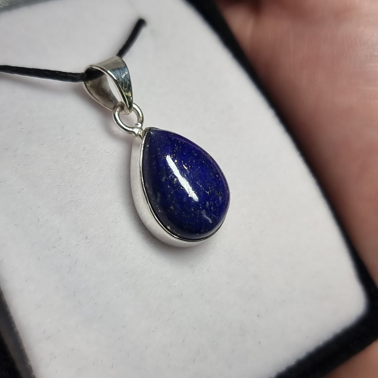 Lapis lazuli sterling silver pendant - Rivendell Shop