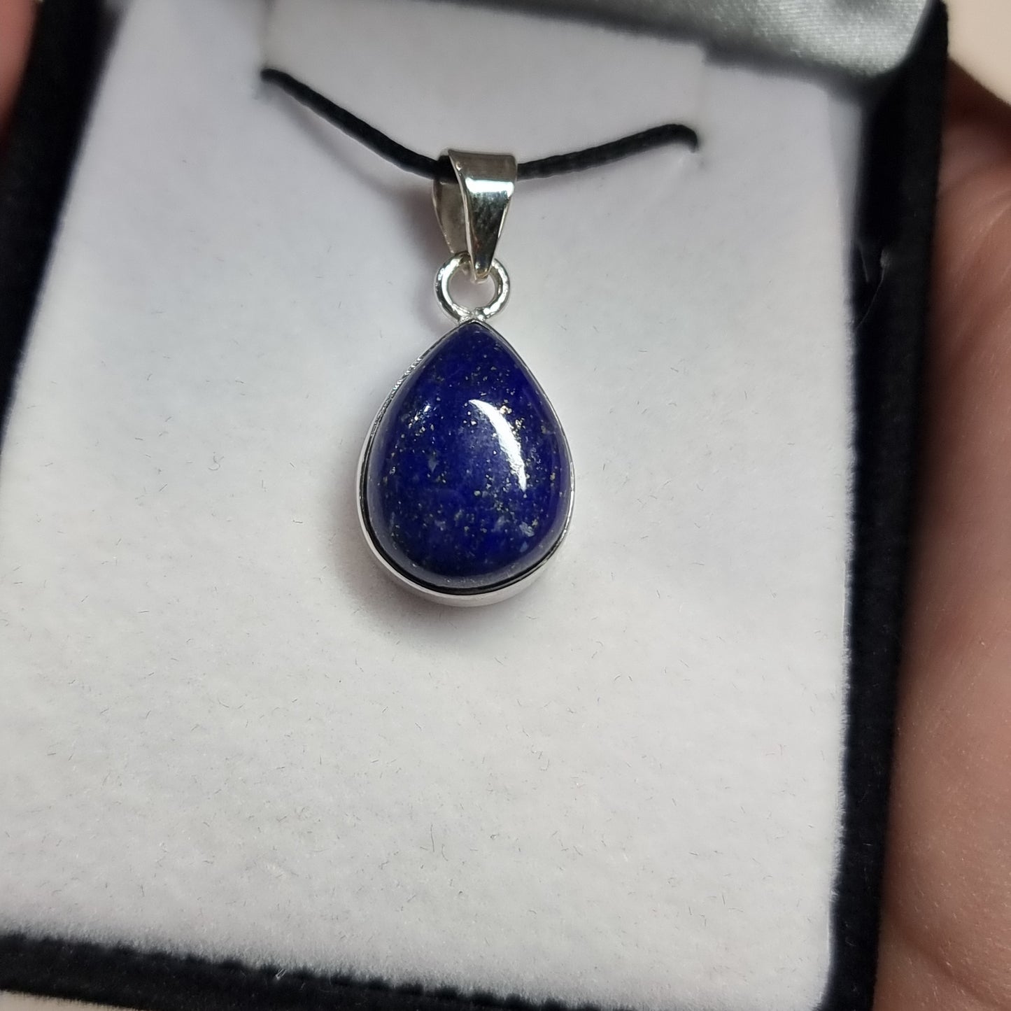 Lapis lazuli sterling silver pendant - Rivendell Shop